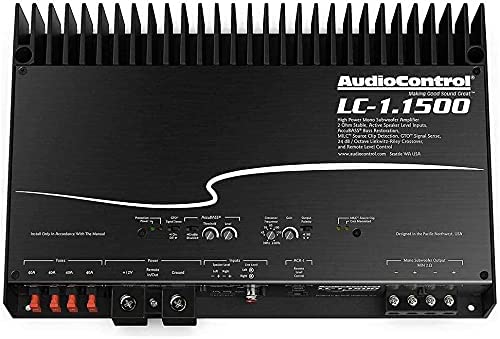 AudioControl LC-1.1500 1500 Watt Mono Subwoofer Amplifier