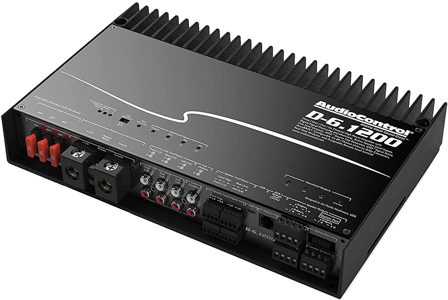 AudioControl D-6.1200 6-Channel DSP Amplifier