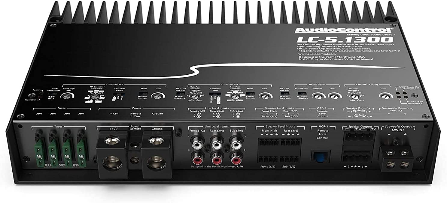 AudioControl LC-5.1300 5-Channel Car Amplifer with AccuBass