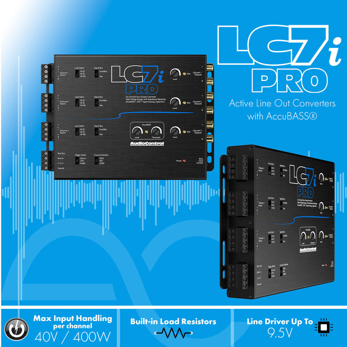 AudioControl LC7i PRO 6-Channel Line Output Converter with AccuBass