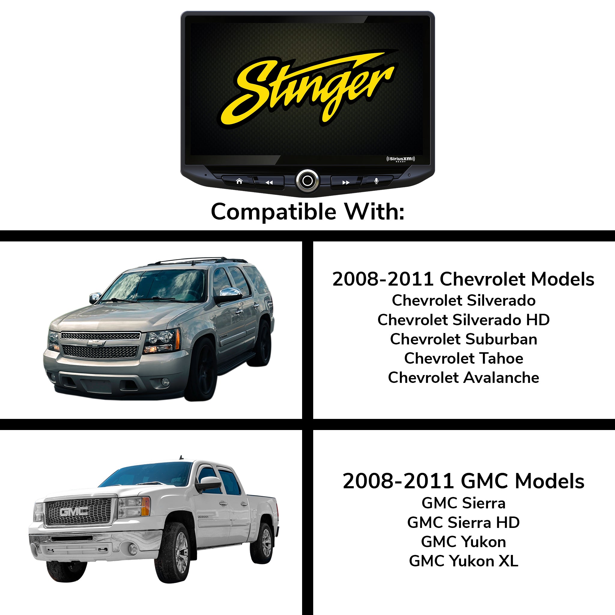 Chevy Silverado/GMC Sierra (2007-2014) HEIGH10 10" Radio Kit