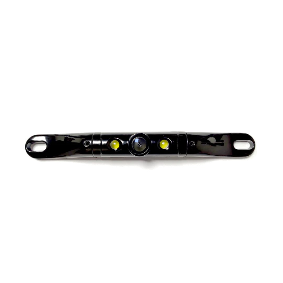 BOYO Short Length Bar-Type License Plate Backup Camera with LED Lights (Black) | VTL422CLS