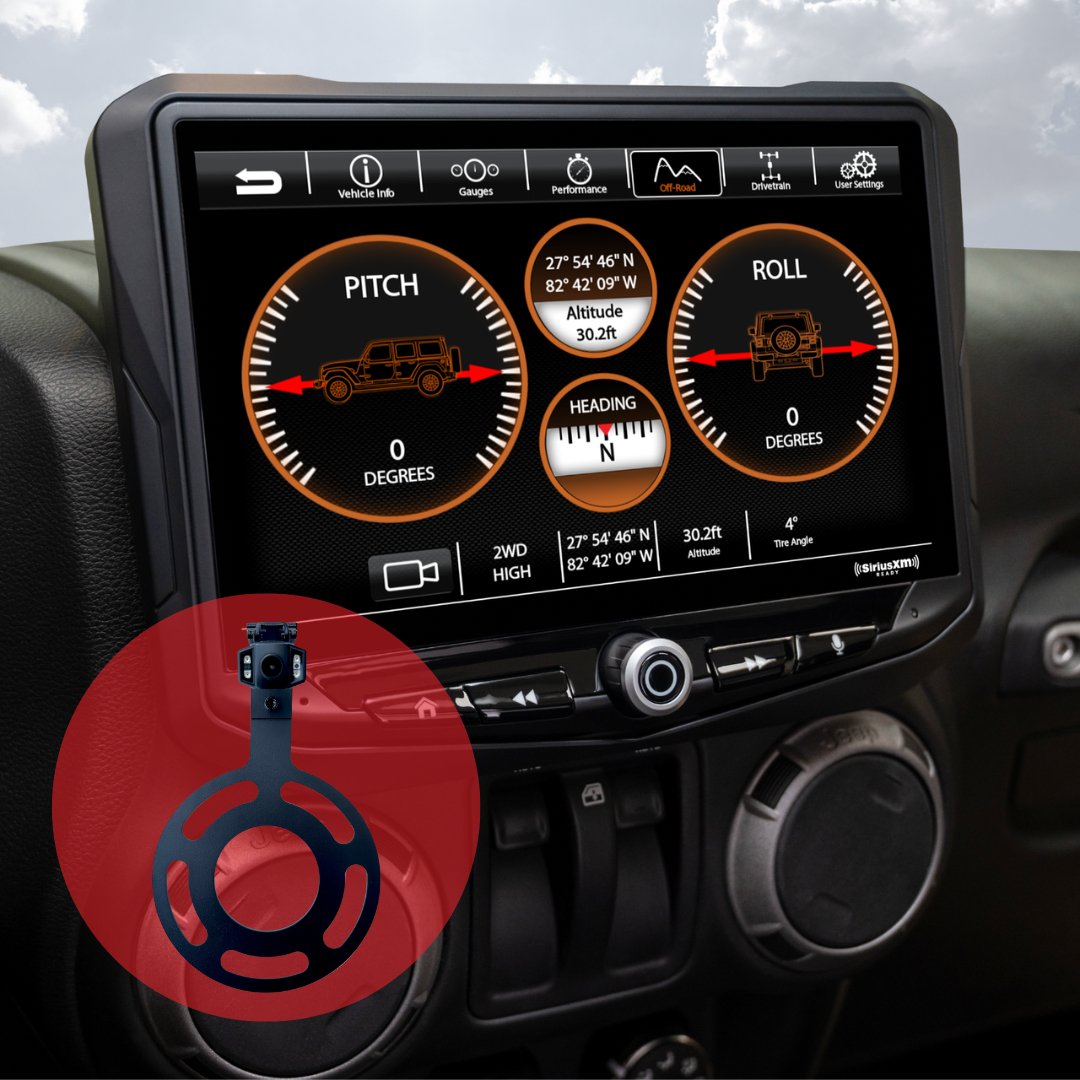 Jeep Wrangler JK HEIGH10 Radio Fully Integrated w/ Backup Camera 