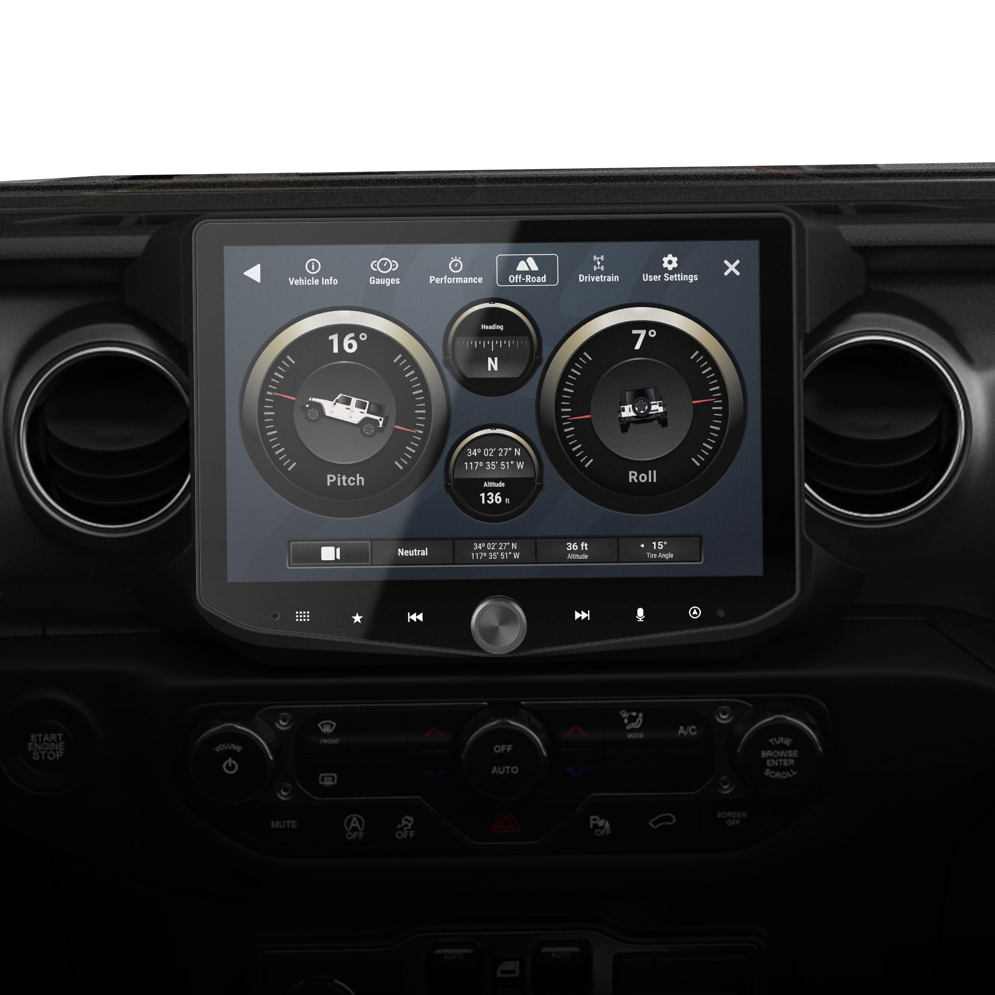Jeep Wrangler JL/Gladiator JT HORIZON10 Radio Kit, Plug & Play