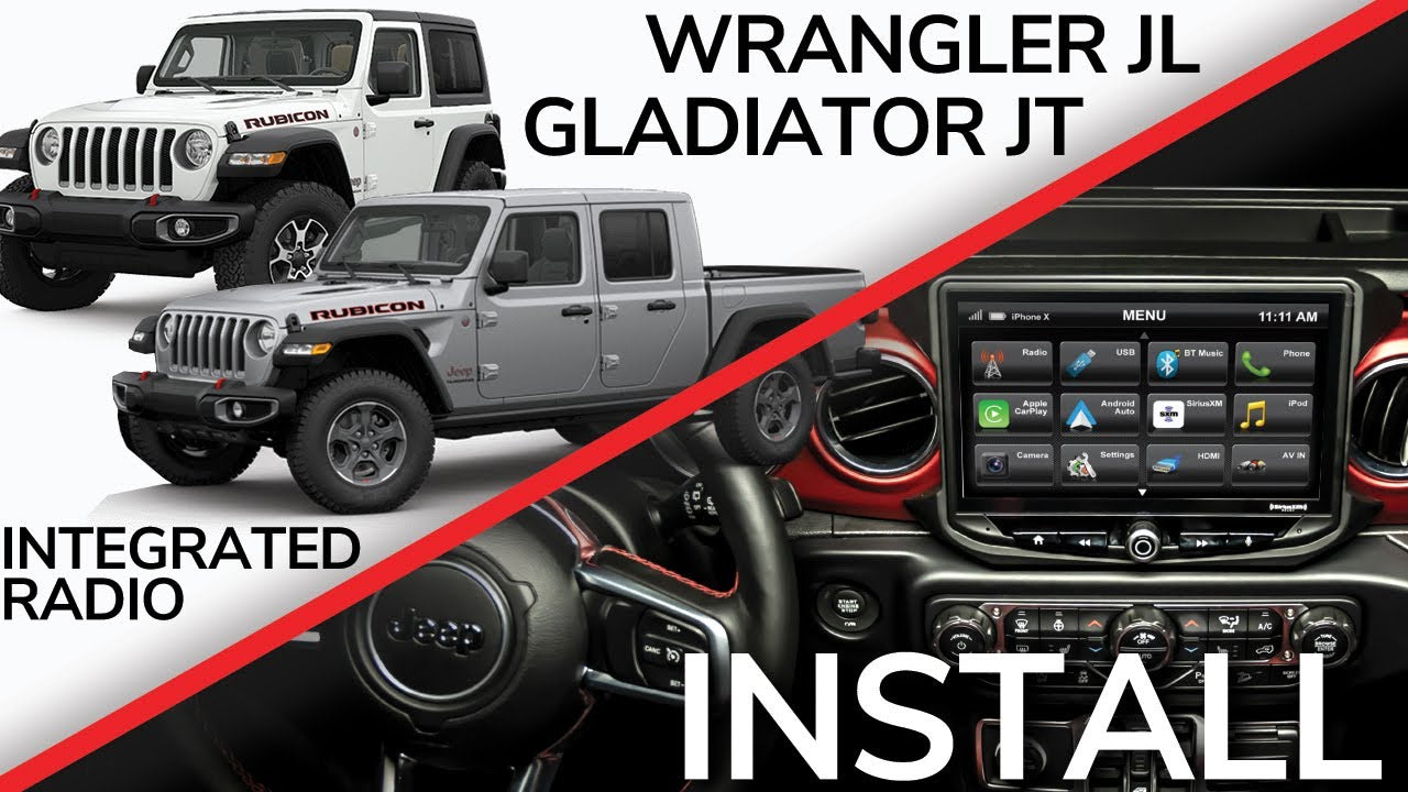 Jeep Wrangler JL (2018-2023) HEIGH10 10" Radio Kit with Dual Blind Spot Camera Kit (set of two)