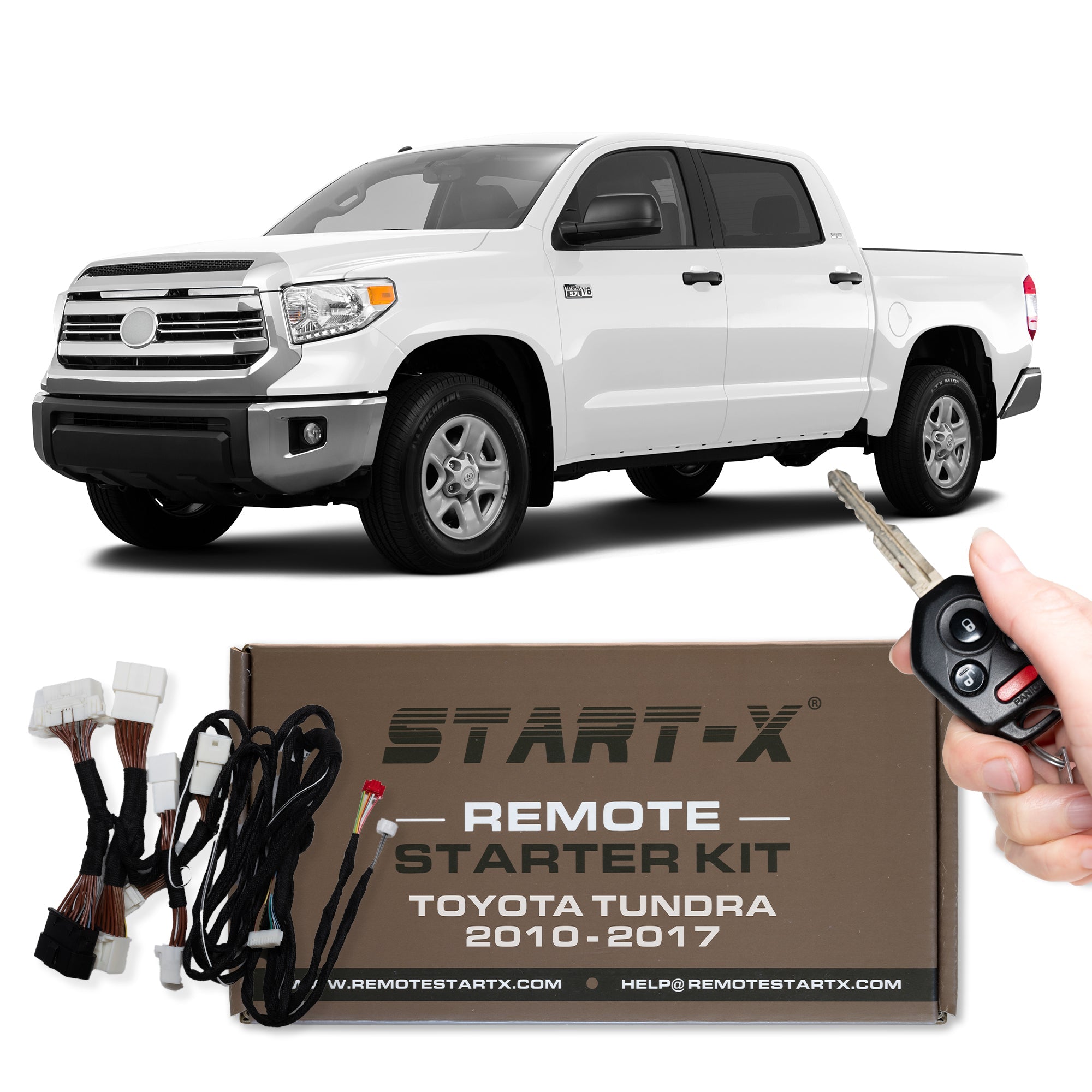 Start X Complete Plug N Play Remote Starter kit for Toyota Tundra 2010 2017 Key Start