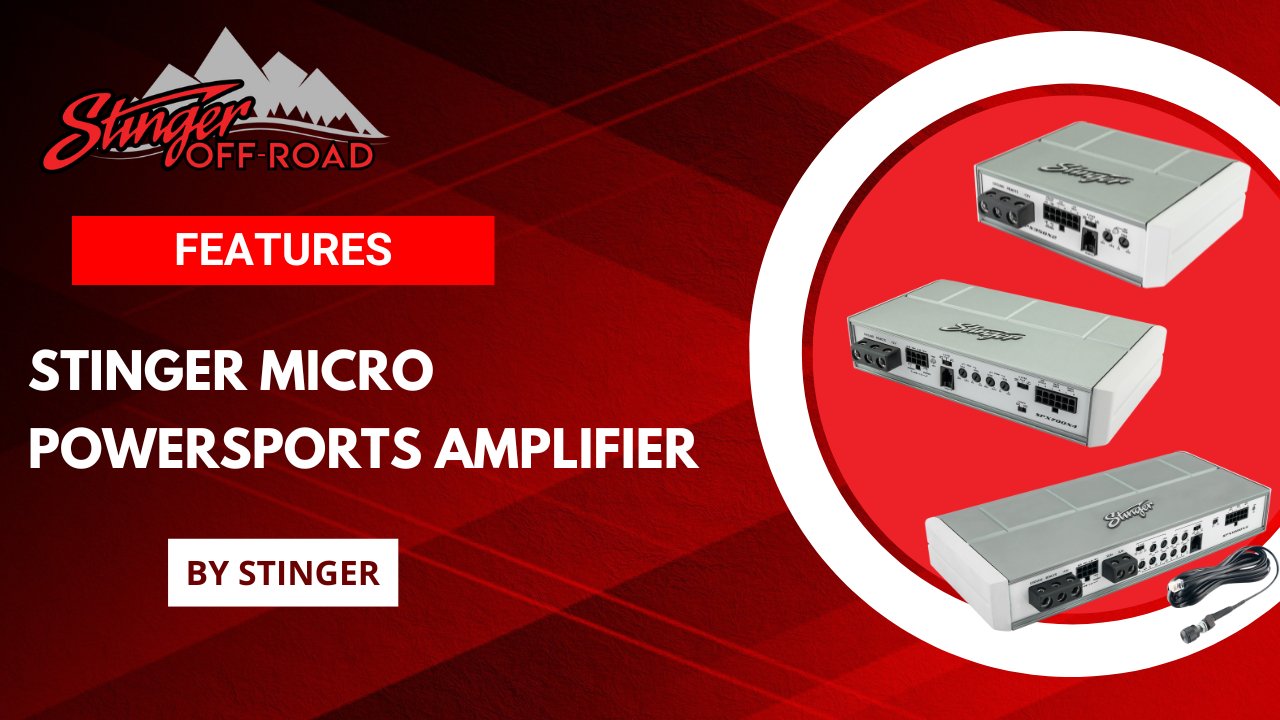 Stinger Marine & Power Sports Micro 4-Channel 700 Watt Amplifier
