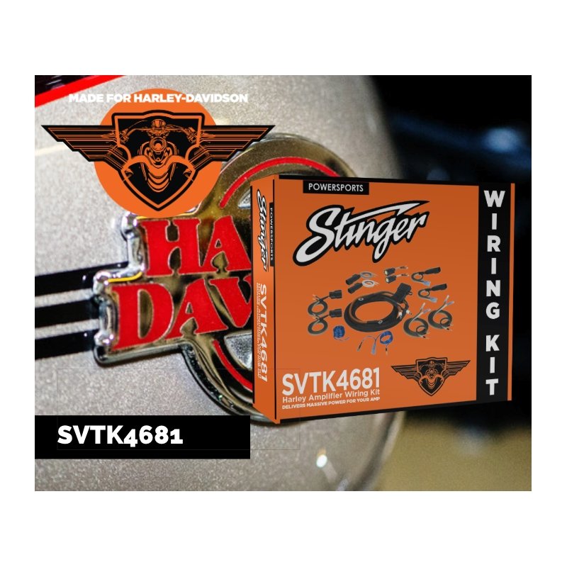 HARLEY-DAVIDSON 2/4 CHANNEL UNIVERSAL AMPLIFIER WIRING KIT