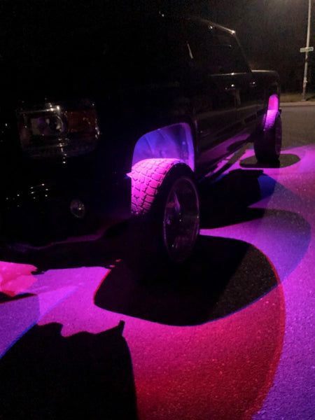 IP65 RGB LED 4 WAY APP CONTROLLED UNDERBODY WHEEL WELL LIGHT KIT