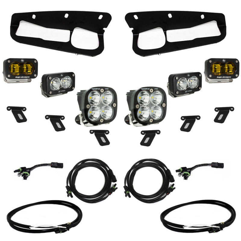 Baja Designs Ford Bronco Pocket Fog Light Kit, S2 SAE Pro for Steel Bumper (Amber, 2021+)