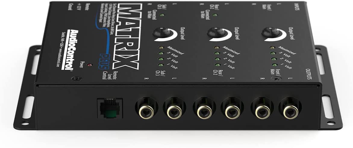 AudioControl Matrix Plus Black 6-Channel Line Driver with Remote Level  Control Input