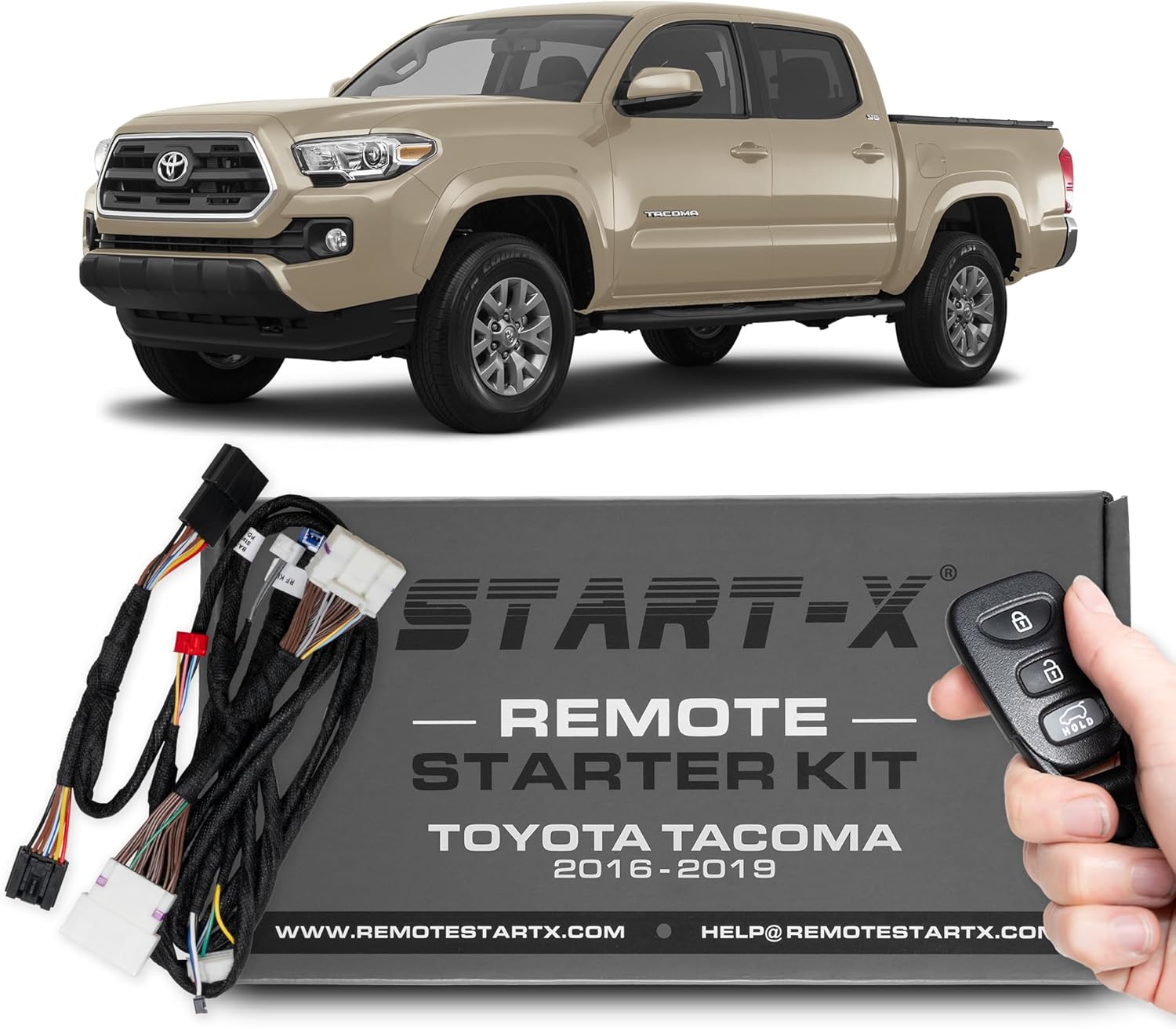 Start-X Remote Starter Kit for Toyota Tacoma (2016-2019) | Push to Start, Plug N Play
