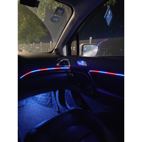 LED Interior Ambient 10-Piece RGBW Multicolor 2-Door Vehicle Lighting Kit by Race Sport Lighting