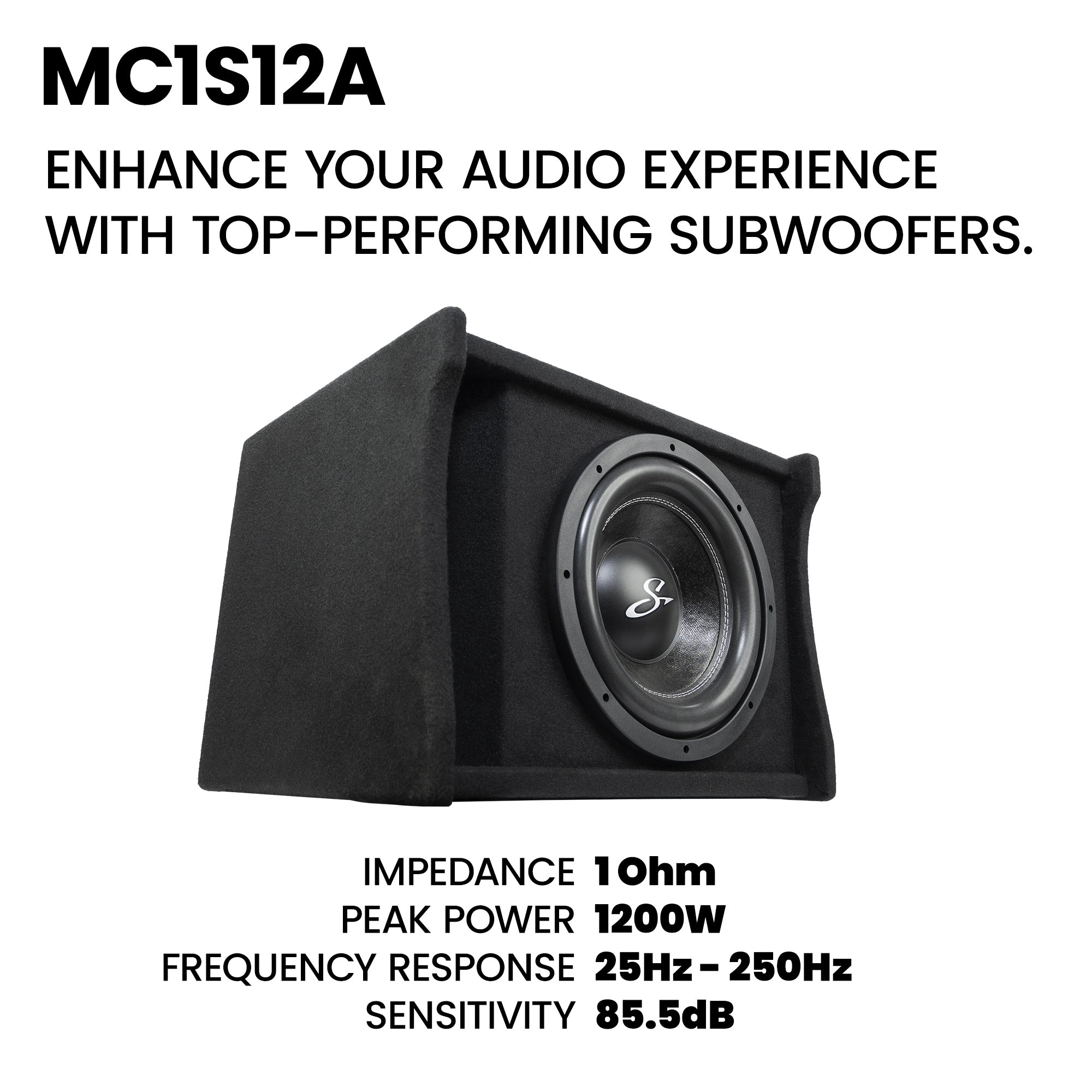 Stinger Audio Party Pack - Single 12" 700W (RMS)/1200W (Max) Loaded Ported Subwoofer Enclosure + Amplifier + Amp Wiring Kit