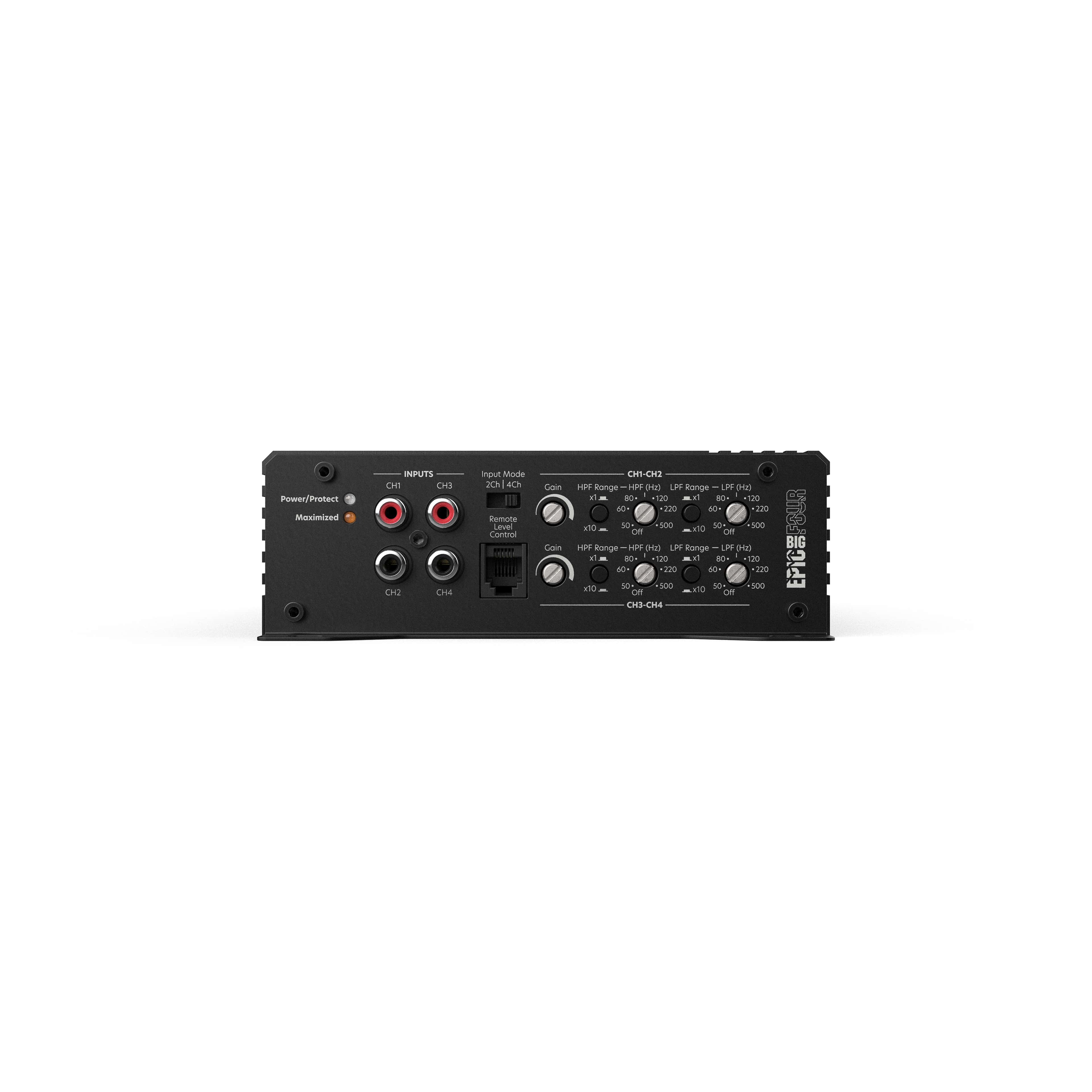 AudioControl 4-Channel EPICFOUR (800W) EPICBIGFOUR (1400W) RMS Car Amplifier