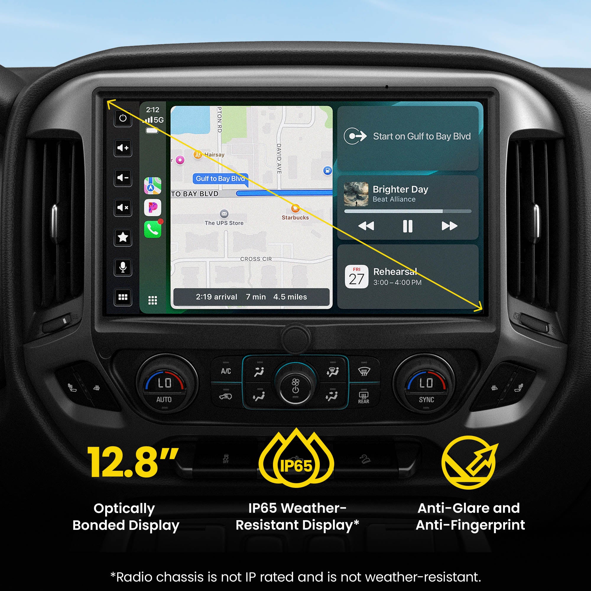 HORIZON12 Chevy Silverado/GMC Sierra (2014-2018) 12.8" Radio Plug-&-Play Kit