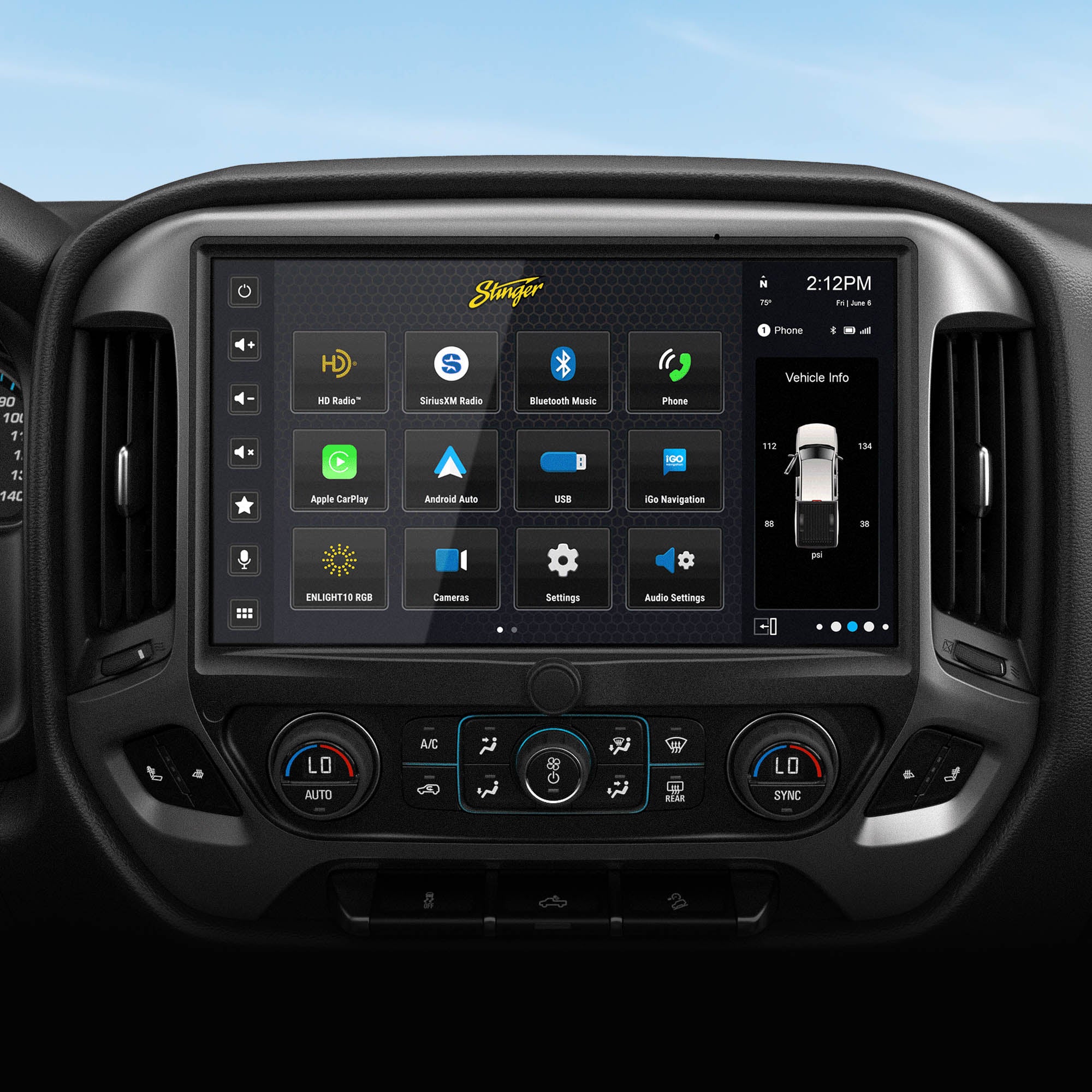 HORIZON12 Chevy Silverado/GMC Sierra (2014-2018) 12.8" Radio Plug-&-Play Kit
