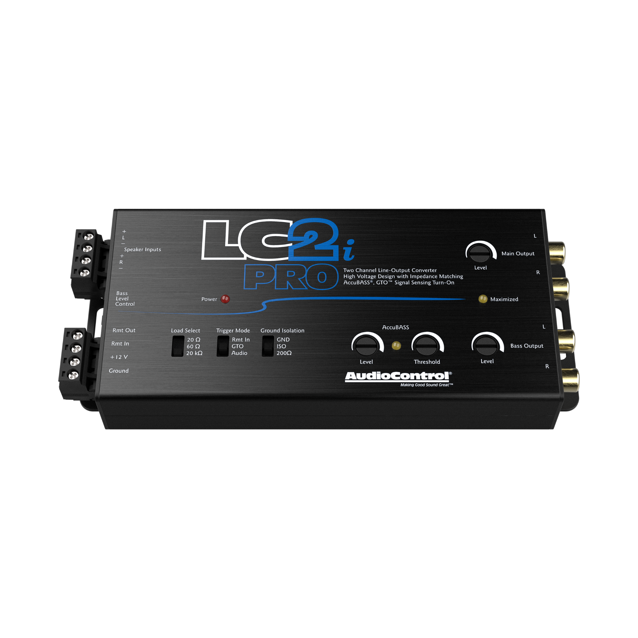 AudioControl LC2i PRO 2-Channel Line Output Converter with ACR-1 Dash Remote Subwoofer Control