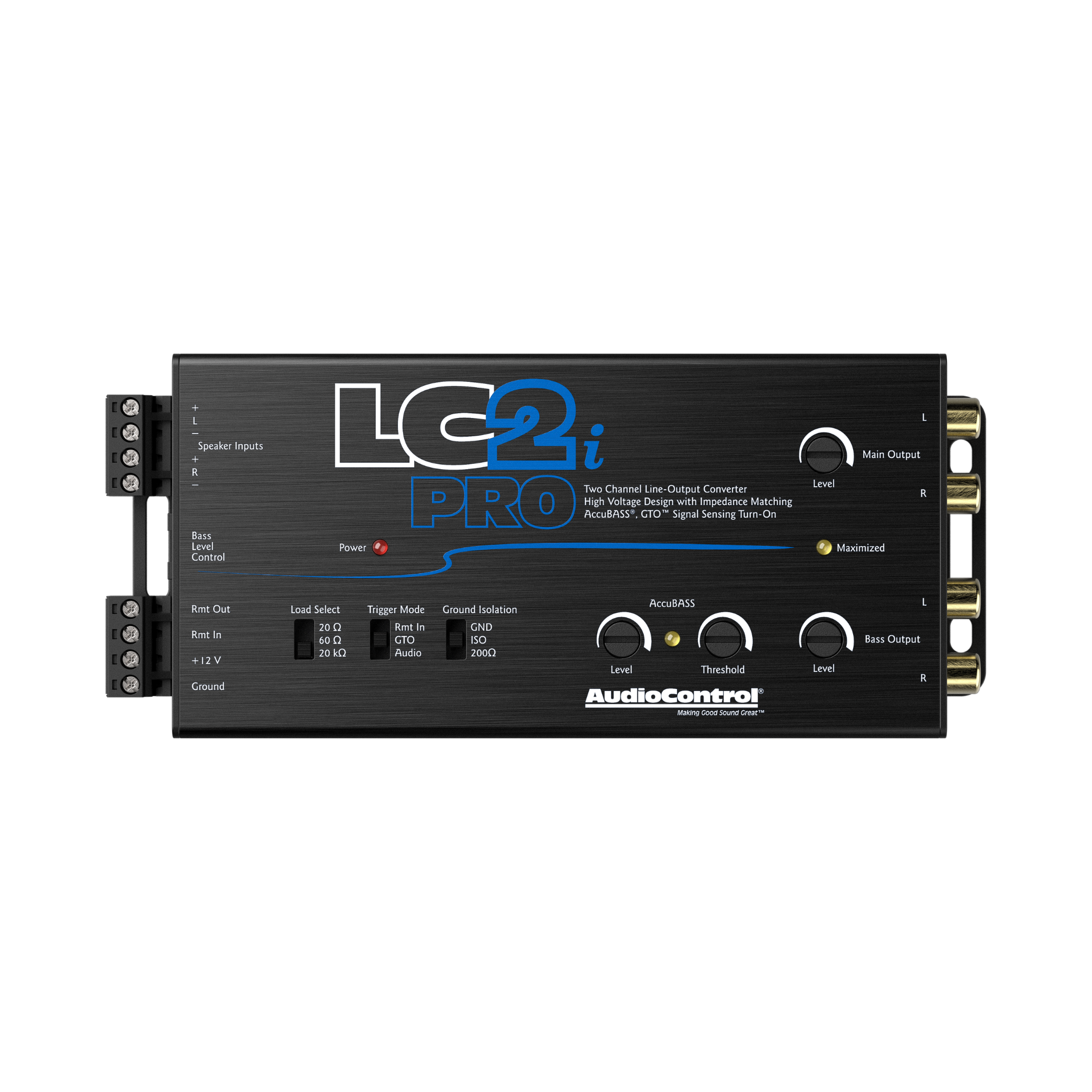 AudioControl LC2i PRO 2-Channel Line Output Converter with ACR-1 Dash Remote Subwoofer Control