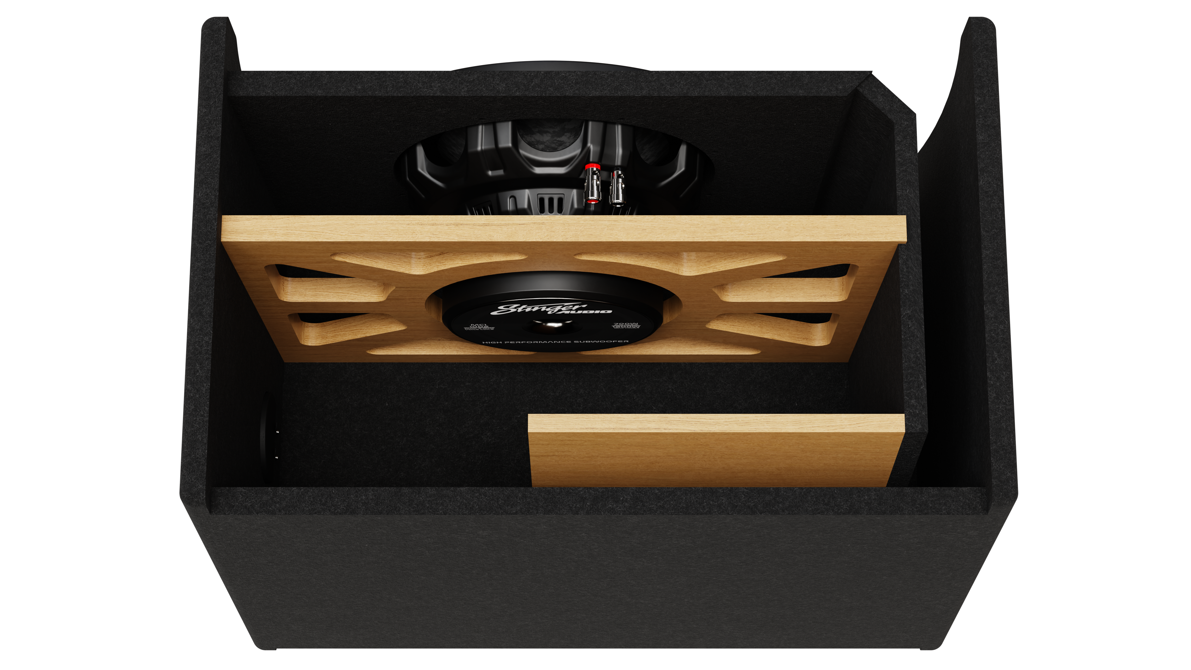 Single 12" 700 Watt (RMS) Loaded Ported Subwoofer Enclosure (700 Watts RMS/1,200 Watts Max)