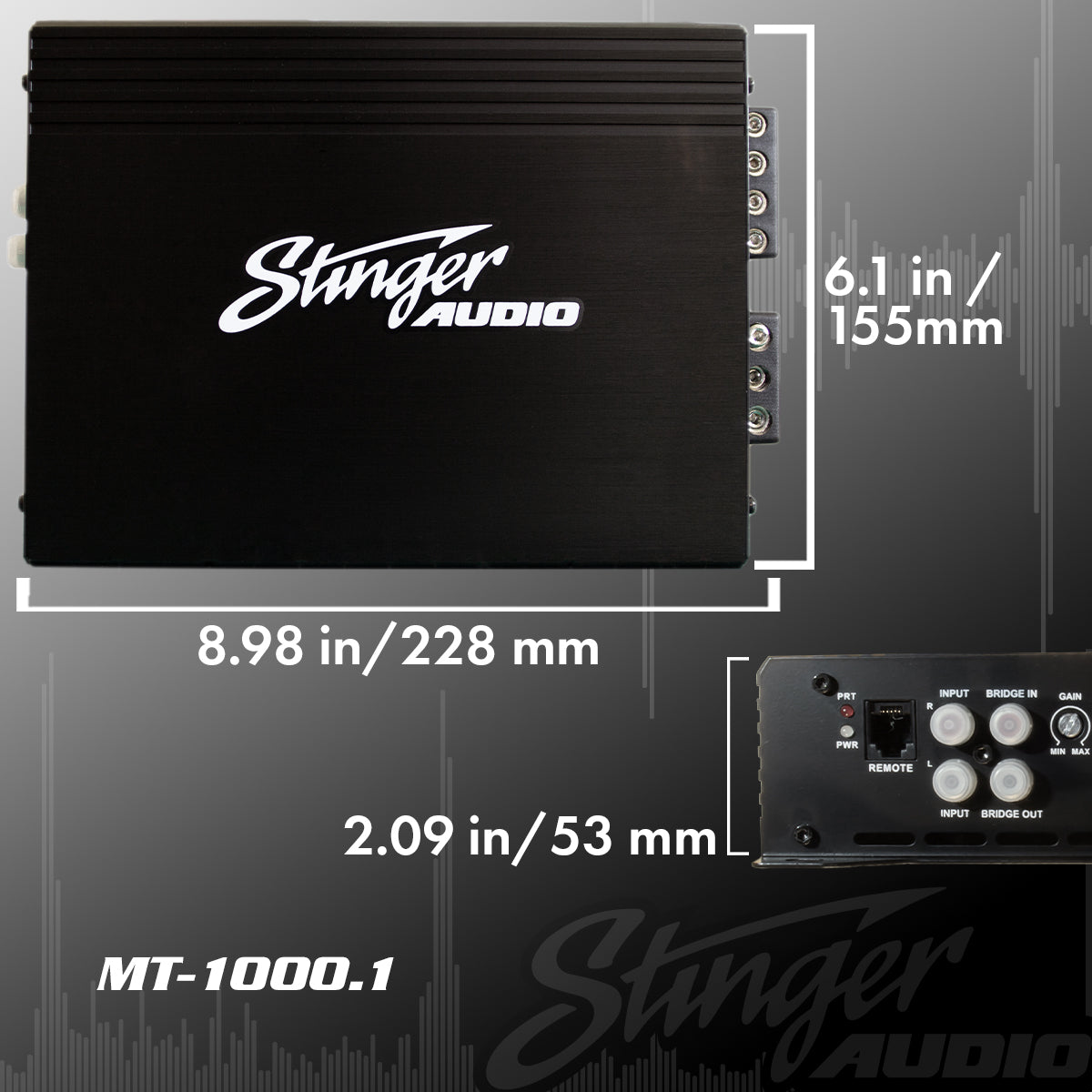 Stinger Audio MT-1000.1 1,000 Watt (RMS) Class D Monoblock Car Audio Amplifier