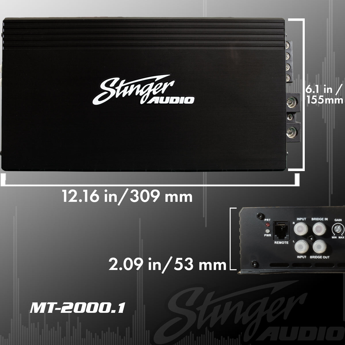 2,000 Watt Class D Monoblock Amplifier Car Audio | MT-2000.1