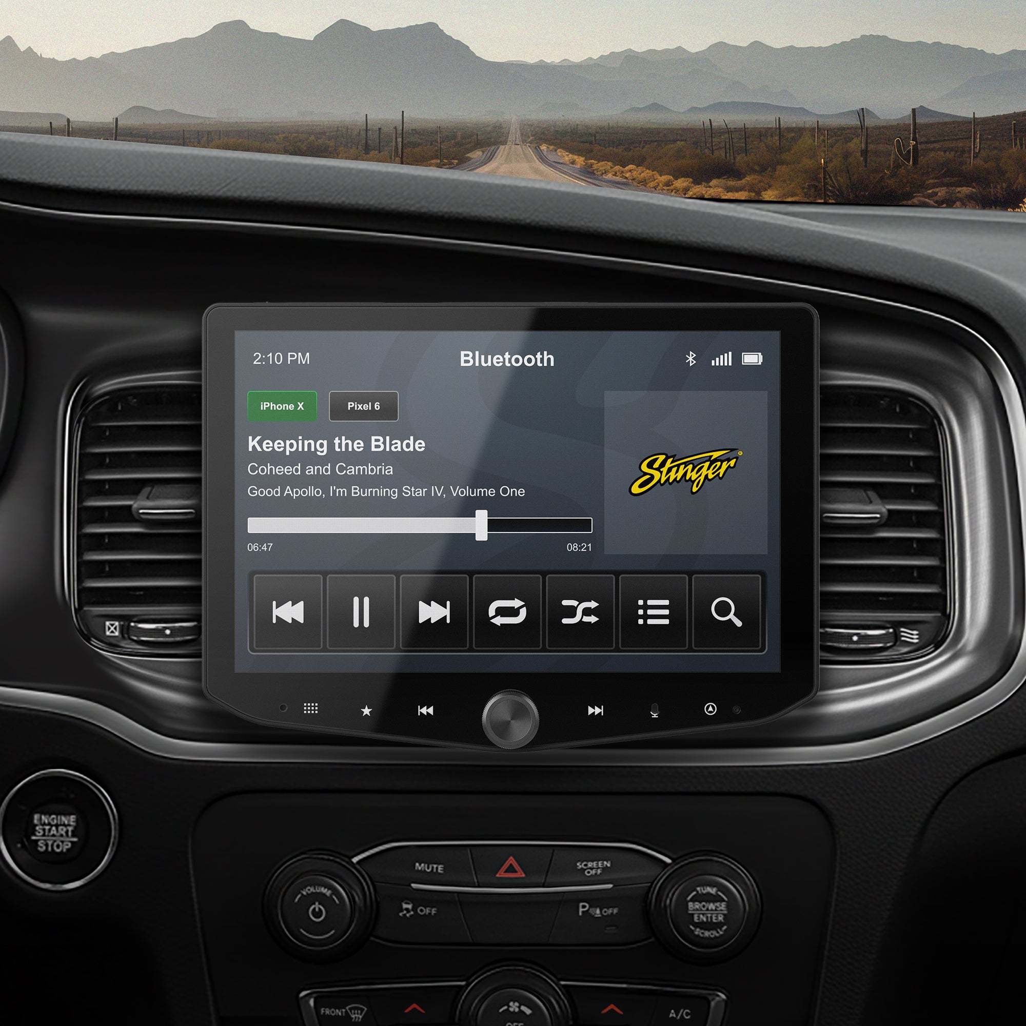 HEIGH10+ Dodge Challenger/Charger/Chrysler 300 (2015-2023) 10" Radio Fully Integrated Kit | Displays Vehicle Information