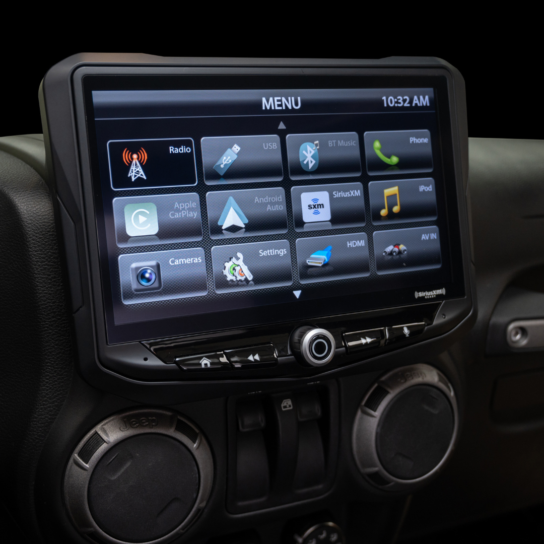 HEIGH10 Jeep Wrangler JK (2011-2018) 10" Plug-and-Play Radio Kit