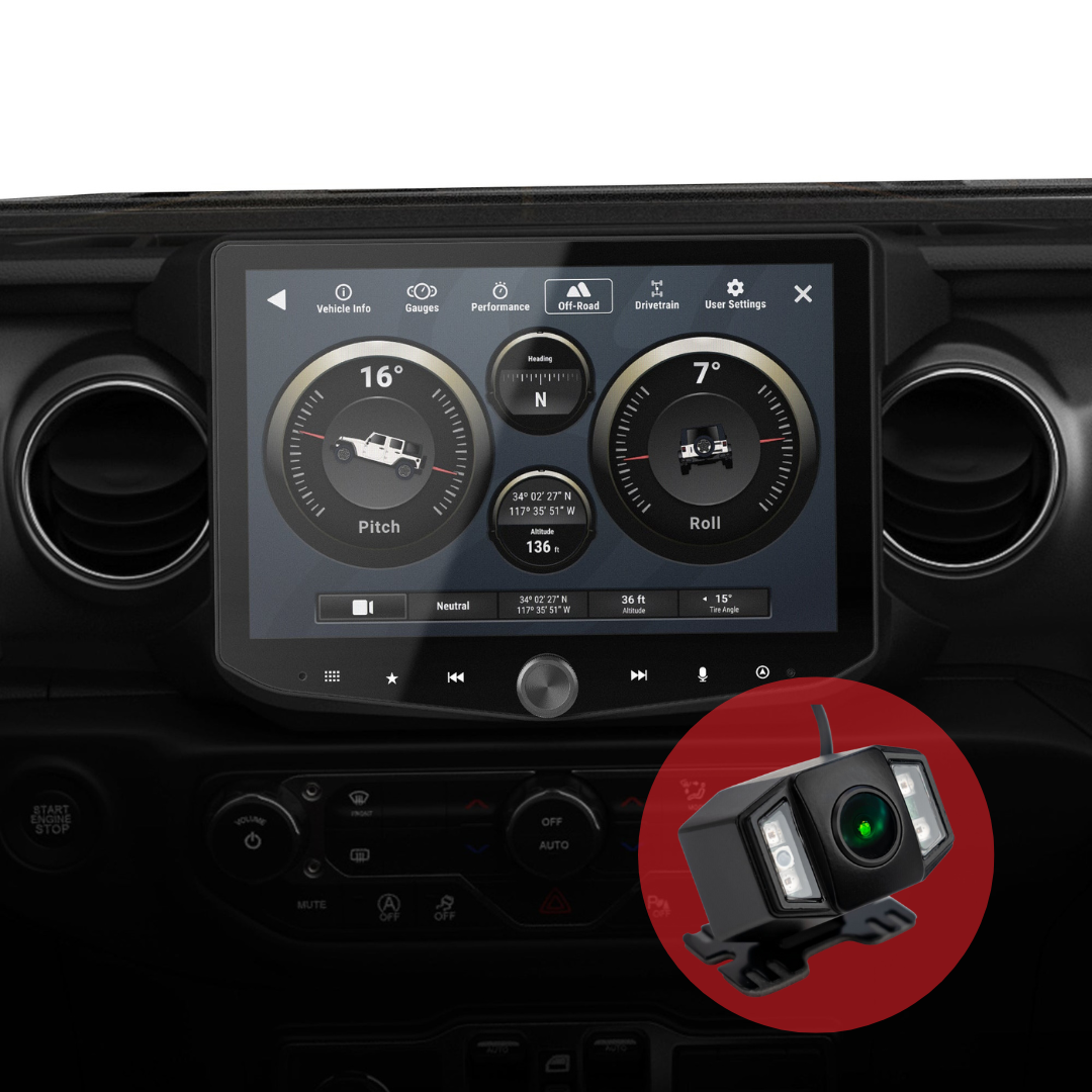 HORIZON10 Jeep Wrangler JL/Gladiator JT (2018-2023) 10" Radio Kit with AHD Front/Rear Camera