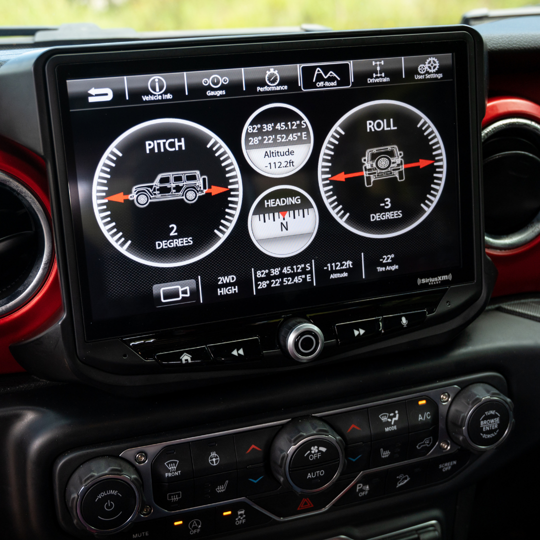 HEIGH10 Jeep Wrangler JL/Gladiator JT (2018-2023) 10" Radio Fully Integrated Kit | Displays Vehicle Information and Off-Road Mode