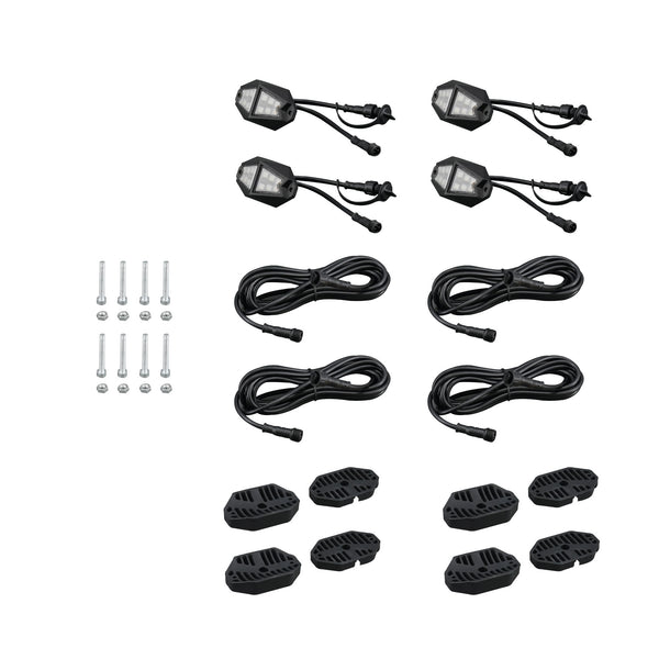 COLORTRAIL 4-Pod RGB+W Rock Light Expansion Pack for RSDK4