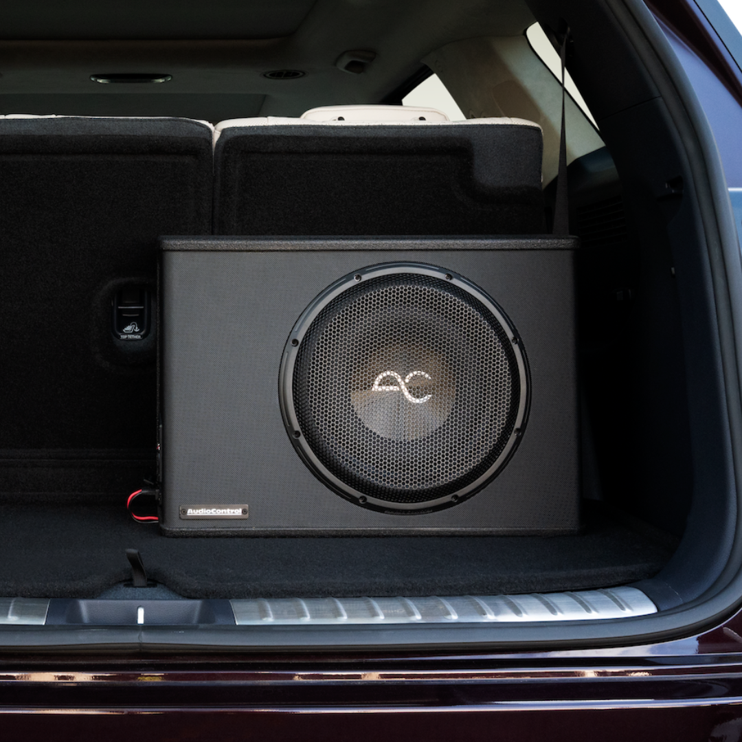 AudioControl 400 Watt (RMS) Space Series Sealed Wedge Subwoofer Enclosure (400 Watt RMS/600 Watt Max) | 10" or 12"