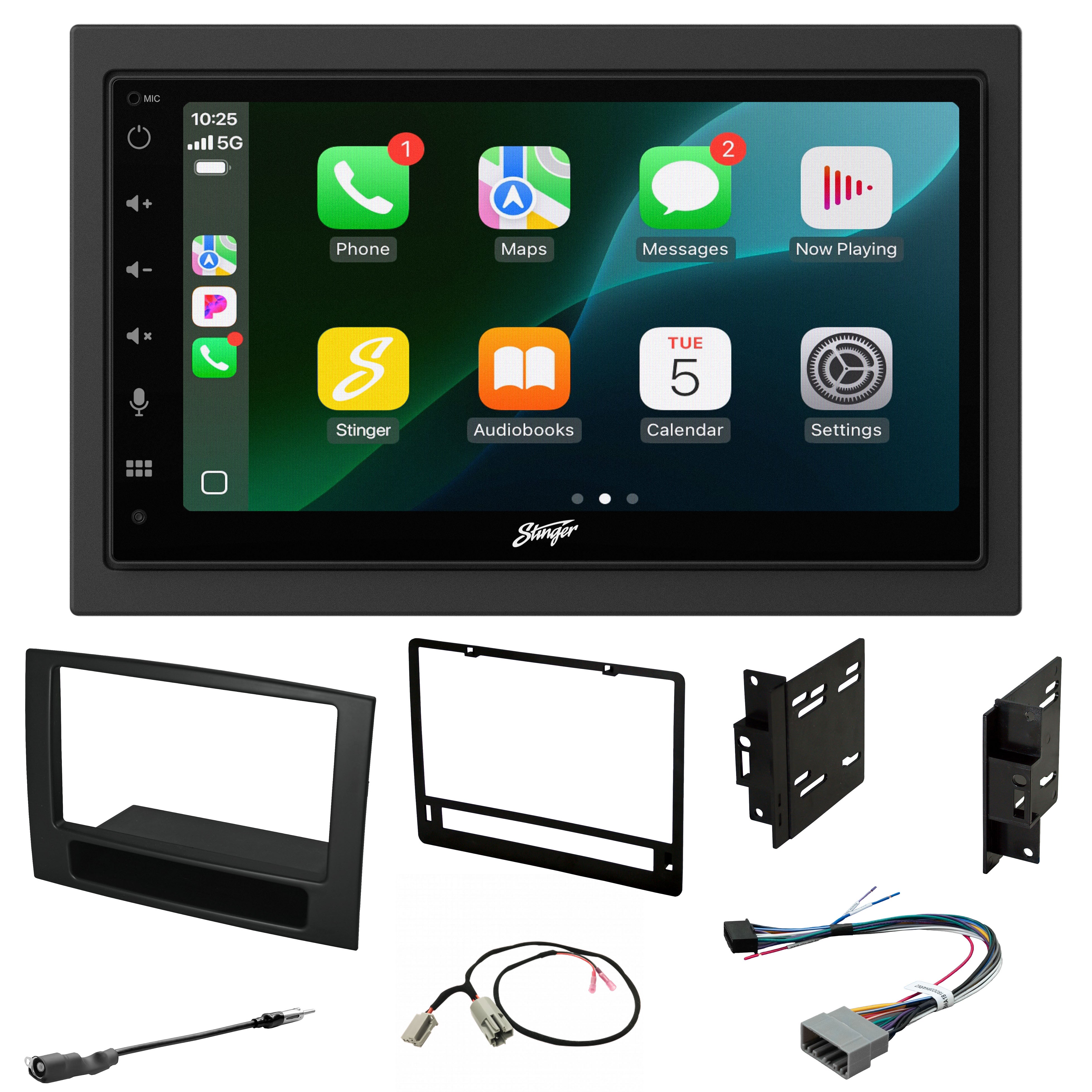 Dodge Ram Truck (2006-2008) Stinger 6.8" Double DIN Radio Kit | Plug-&-Play