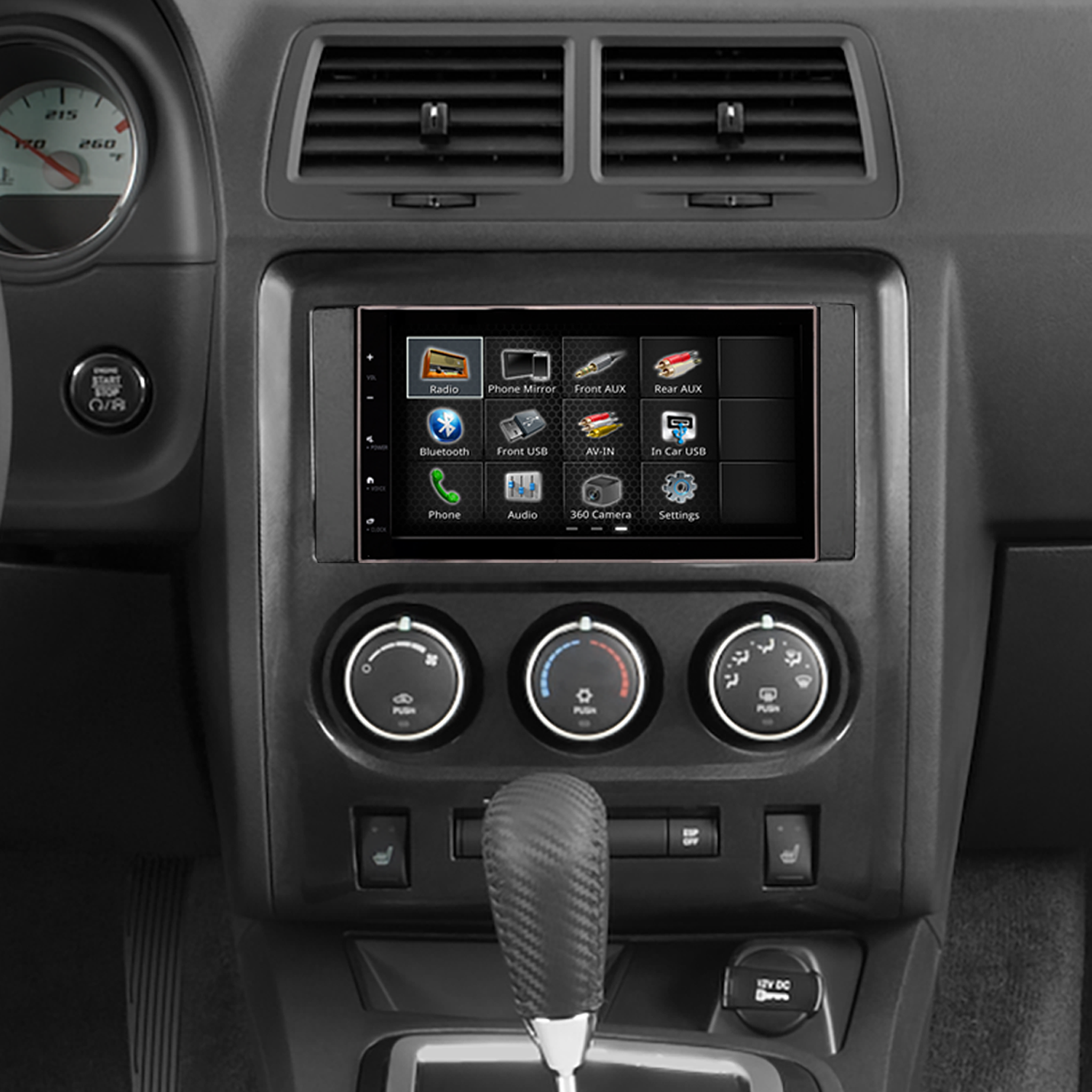 Dodge Challenger (2008-2014)/Charger (2008-2010) 6.8" Plug-and-Play Radio Kit