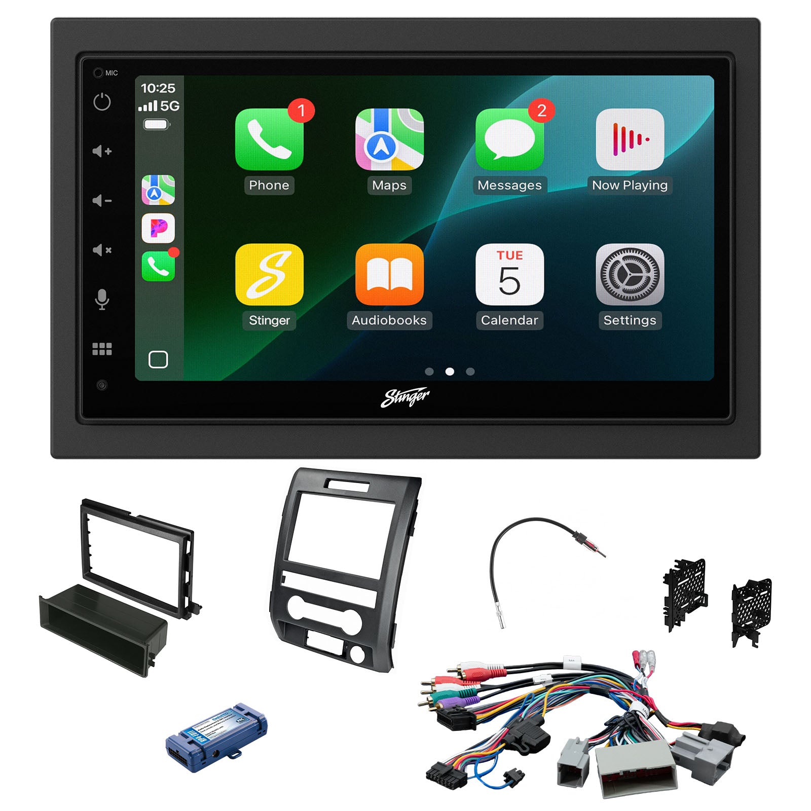 Ford F-150 (2009-2014) Stinger 6.8" Double DIN Radio Kit | Plug-&-Play