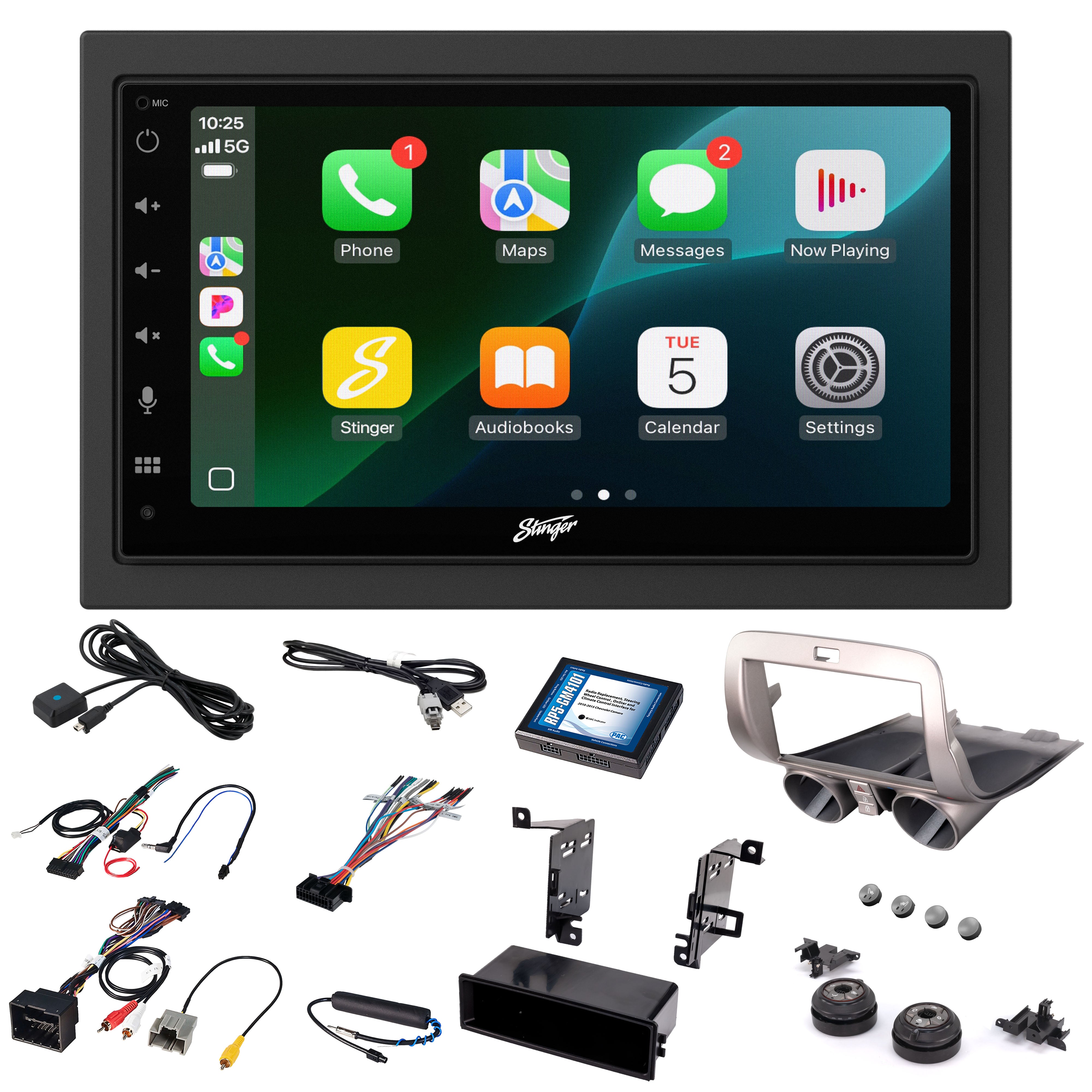 Chevy Camaro (2010-2015) Stinger 6.8" Double DIN Radio Kit