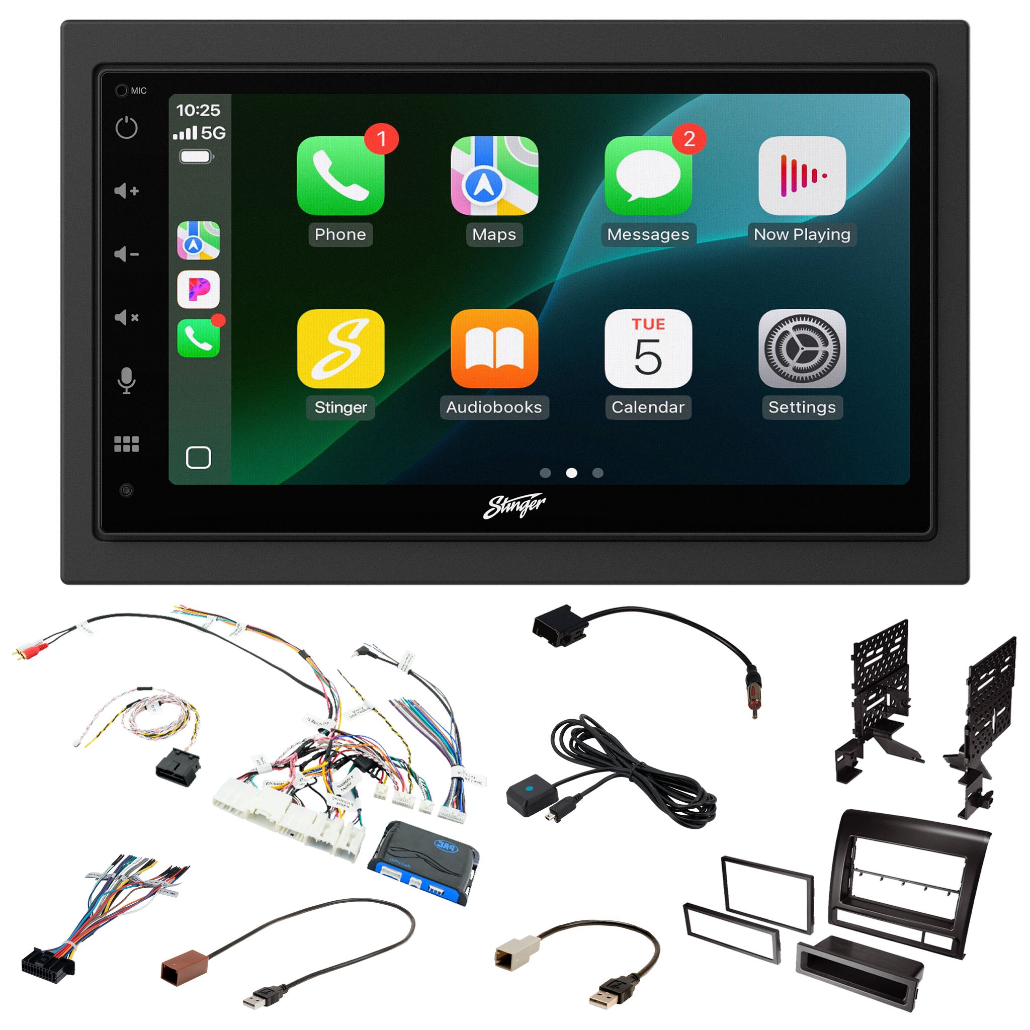 Toyota Tacoma (2012-2015) Stinger 6.8" Double DIN Radio Kit