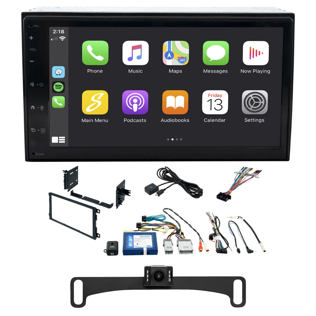 Chevy Silverado/GMC Sierra (2003-2007) 6.8" Double DIN Radio Kit with Backup Camera | New Model Radio