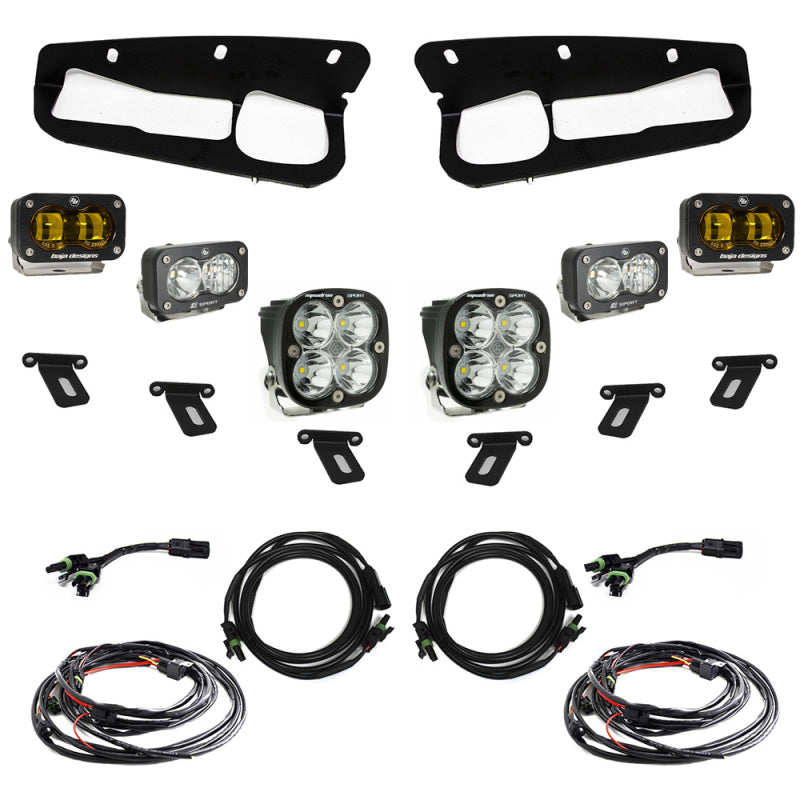 Ford Bronco (2021+) S2 SAE Sportsmen Pocket Fog Light Kit for Steel Bumper (Amber)