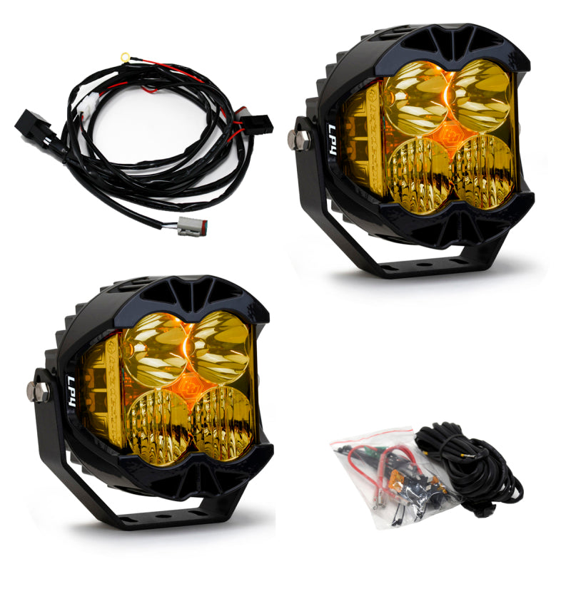 LP4 Pro Pair Driving Combo LED Light Pods (Amber)