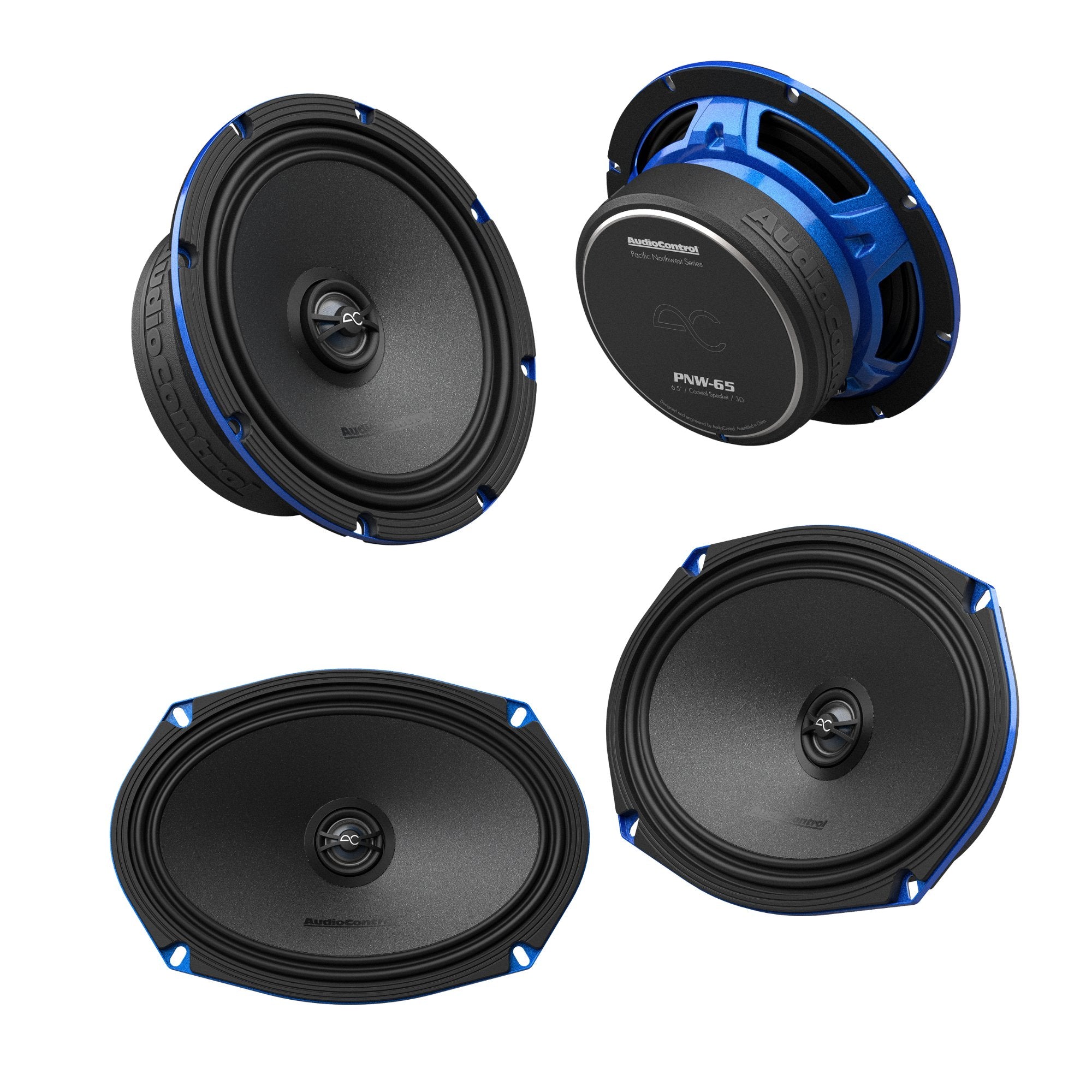 AudioControl PNW Speaker Bundle with 6.5" & 6x9" Front & Rear Coaxial Speakers