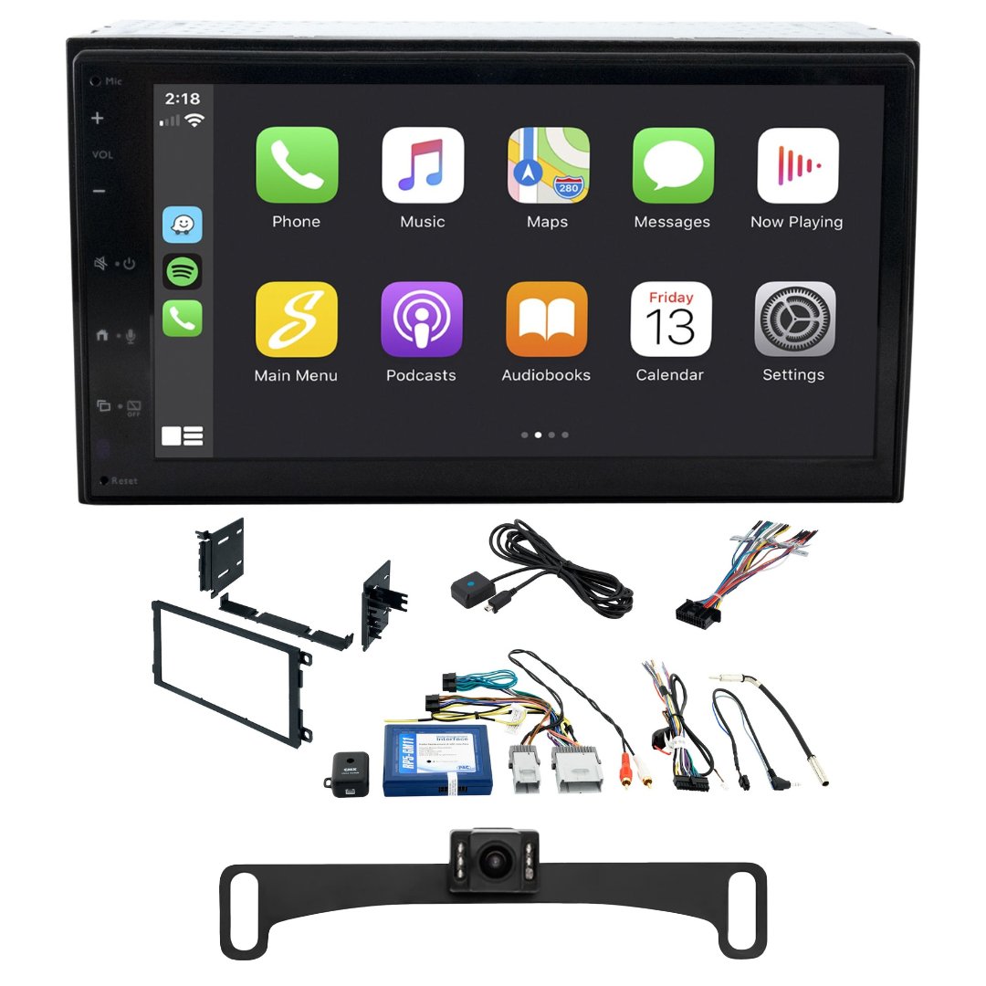 Chevy Silverado/GMC Sierra (2003 - 2007) 6.8" Double DIN Radio Kit with Backup Camera | New Model Radio