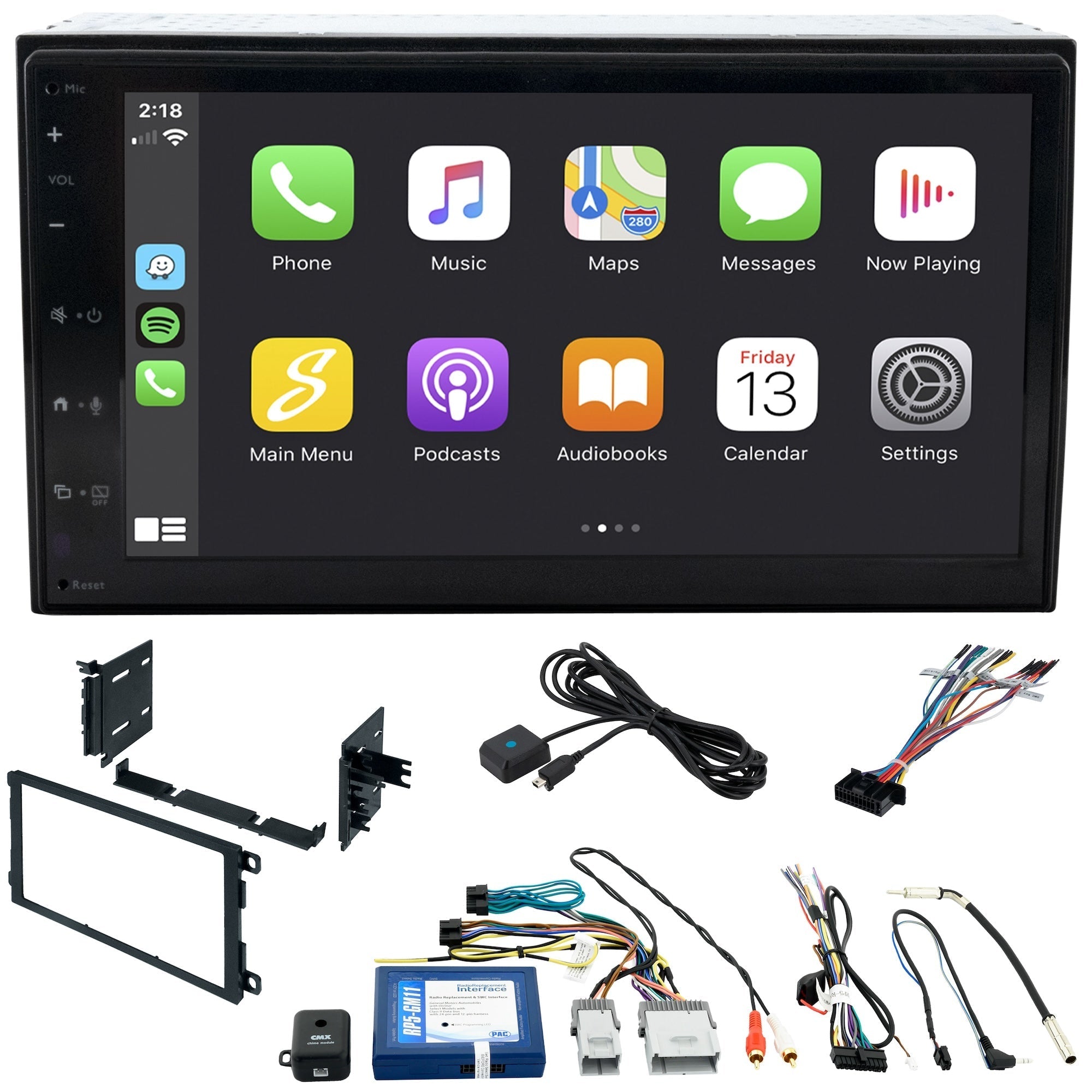 Chevy Silverado/GMC Sierra (2003 - 2007) 6.8" Double DIN Radio Kit with Backup Camera | New Model Radio