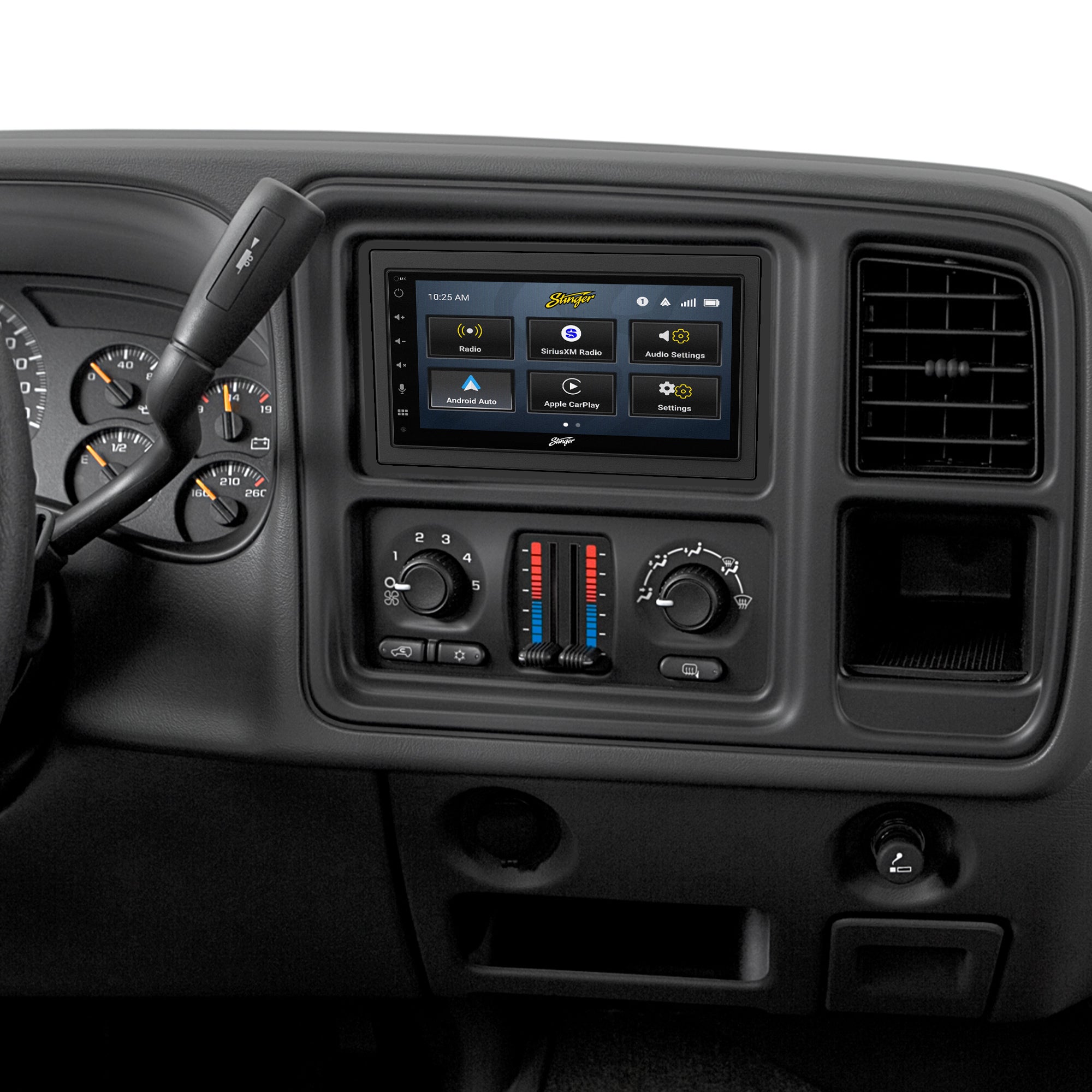 Chevy Silverado/GMC Sierra (2003 - 2007) Stinger 6.8" Double DIN Radio Kit | Plug - & - Play