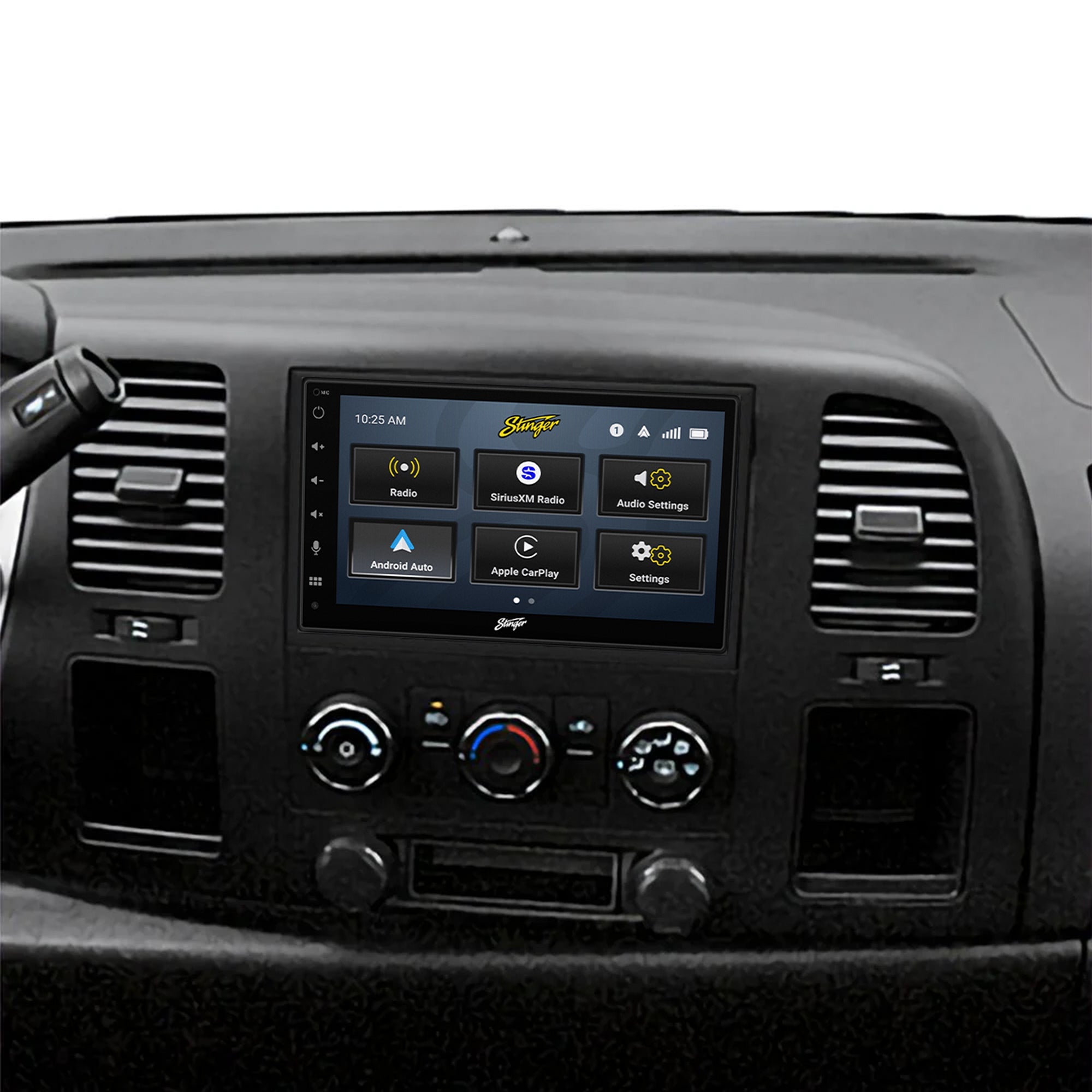 Chevy Silverado/GMC Sierra (2007 - 2014) Stinger 6.8" Double DIN Radio Kit | Plug - & - Play