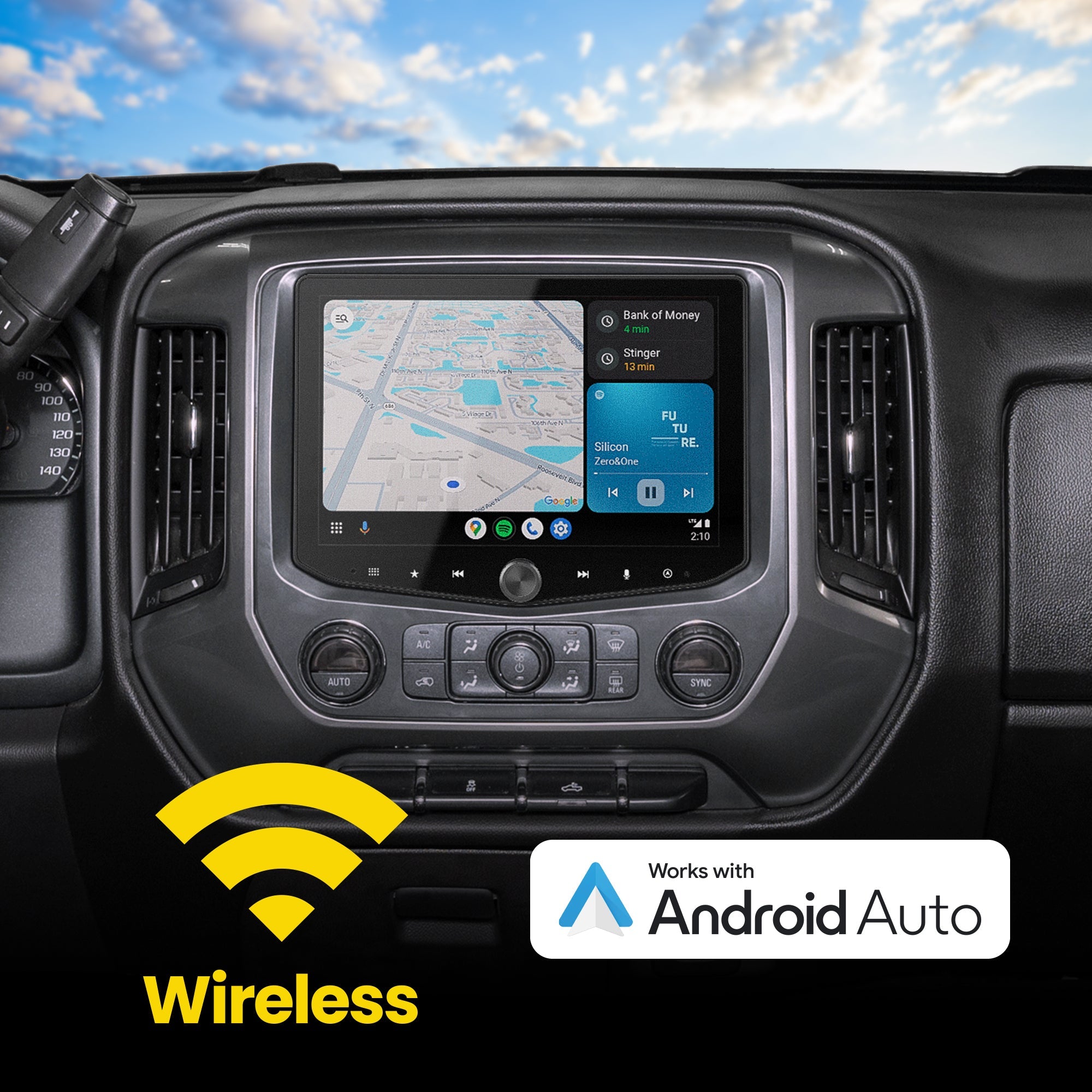 Chevy Silverado/GMC Sierra (2014 - 2018) HORIZON10 10" Plug - and - Play Radio Kit