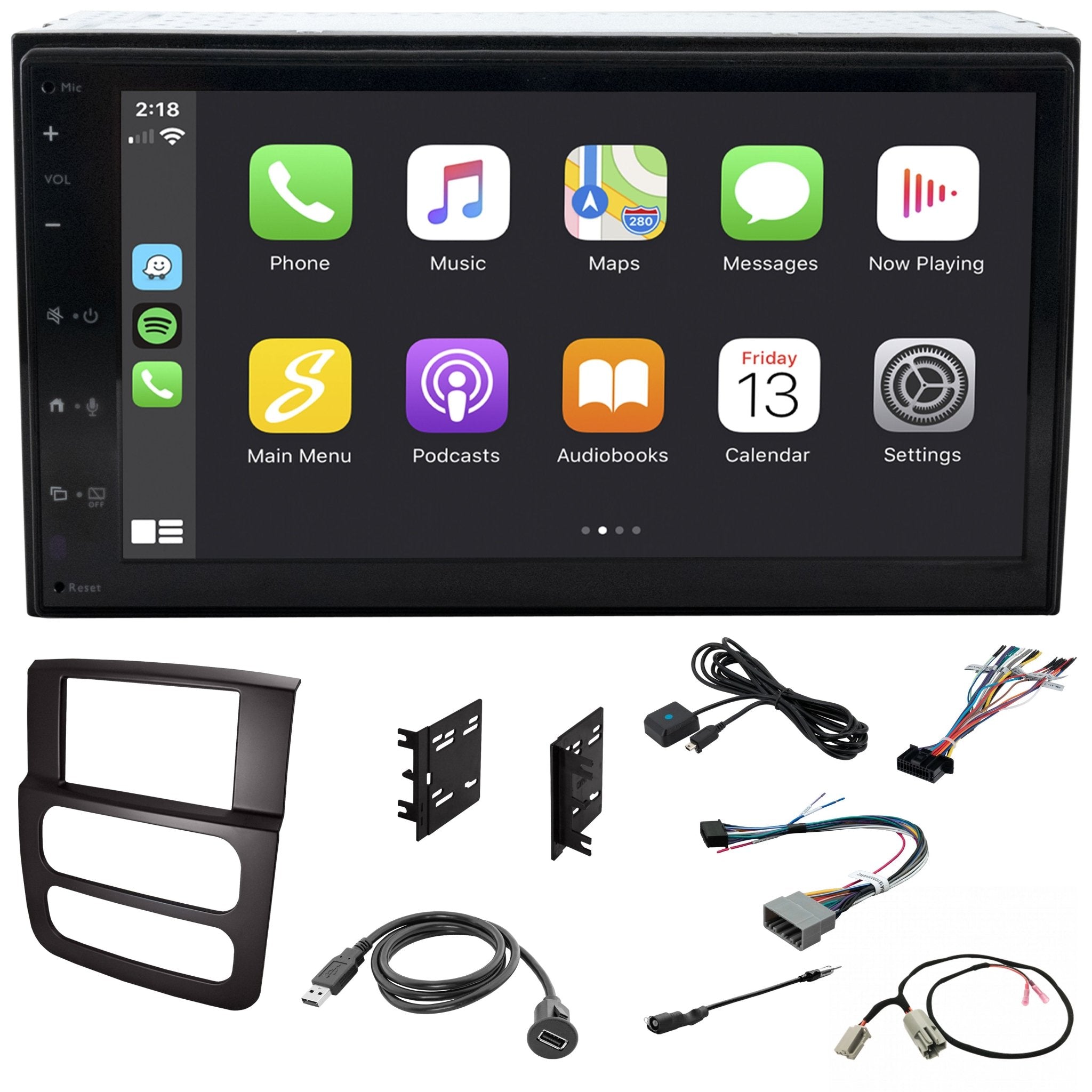 Dodge Ram Truck (2002 - 2005) Grundig 6.8" Plug - and - Play Radio Kit | New Model