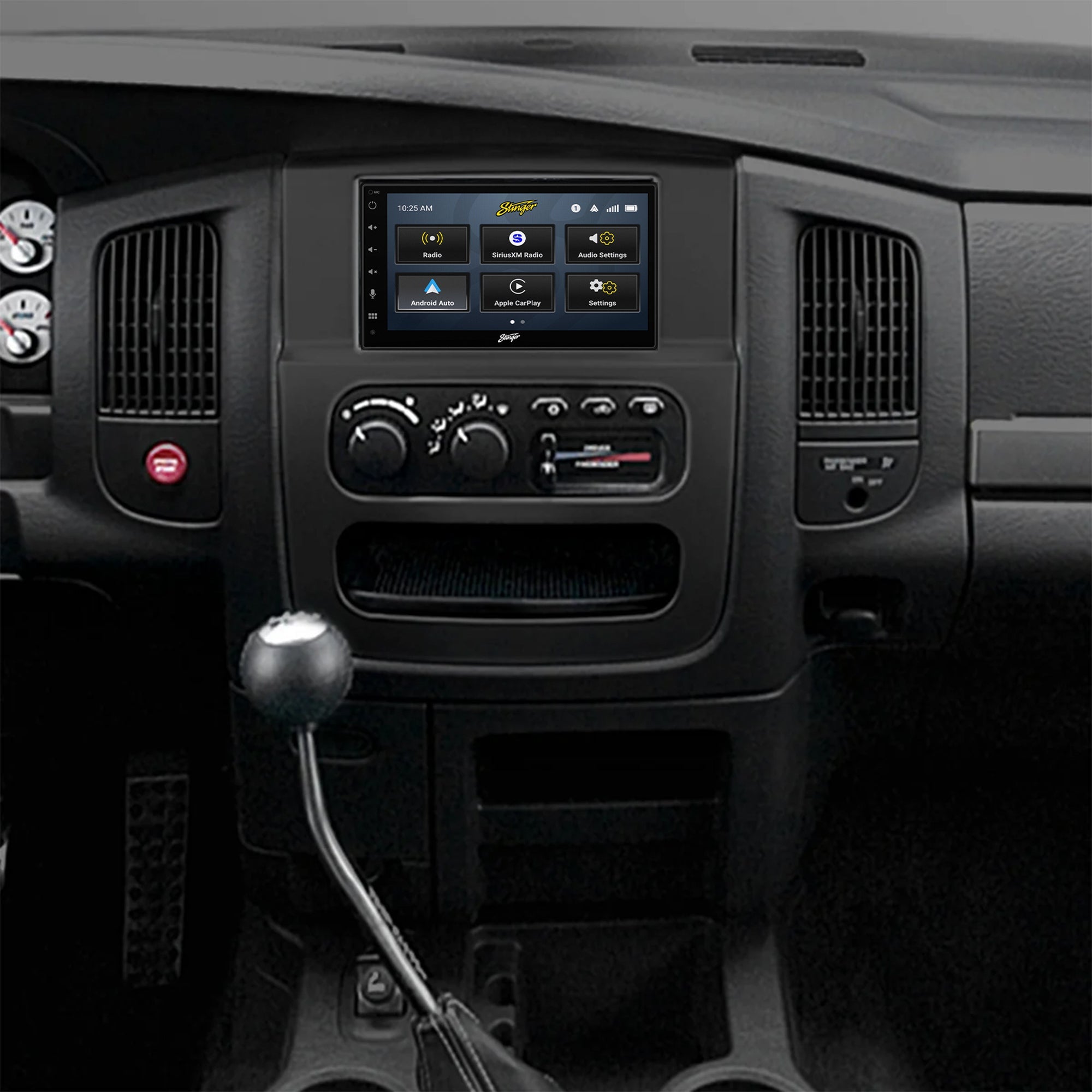 Dodge Ram Truck (2002 - 2005) Stinger 6.8" Double DIN Radio Kit | Plug - & - Play