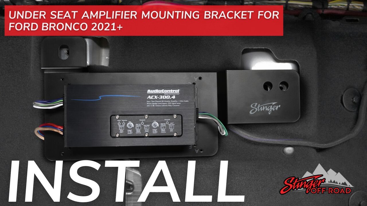 Ford Bronco (2021+) Under Seat Amplifier Mounting Bracket