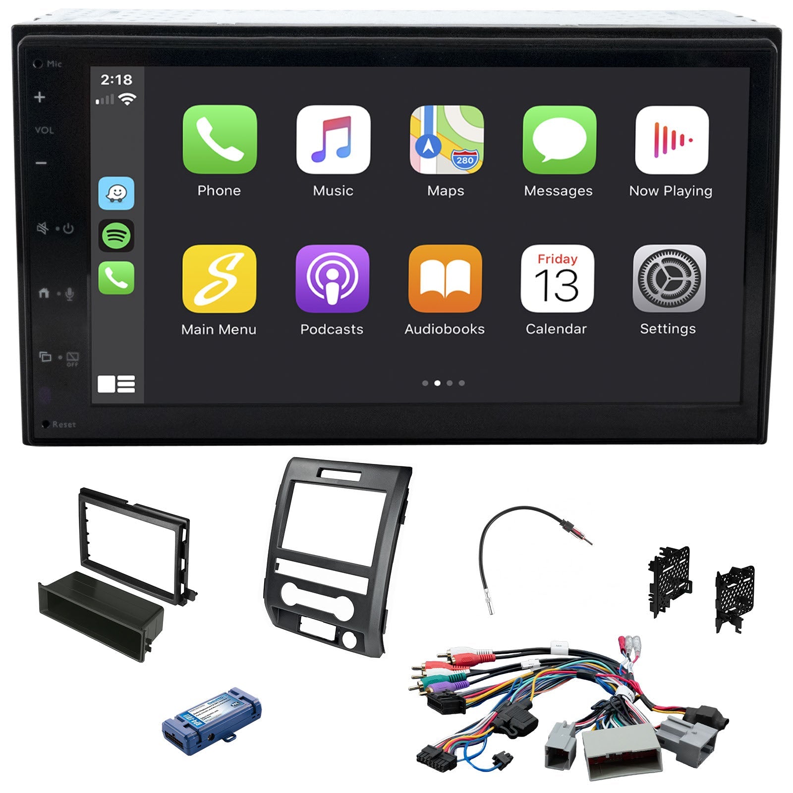 Ford F - 150 (2009 - 2014) Grundig 6.8" Plug - and - Play Radio Kit | New Model